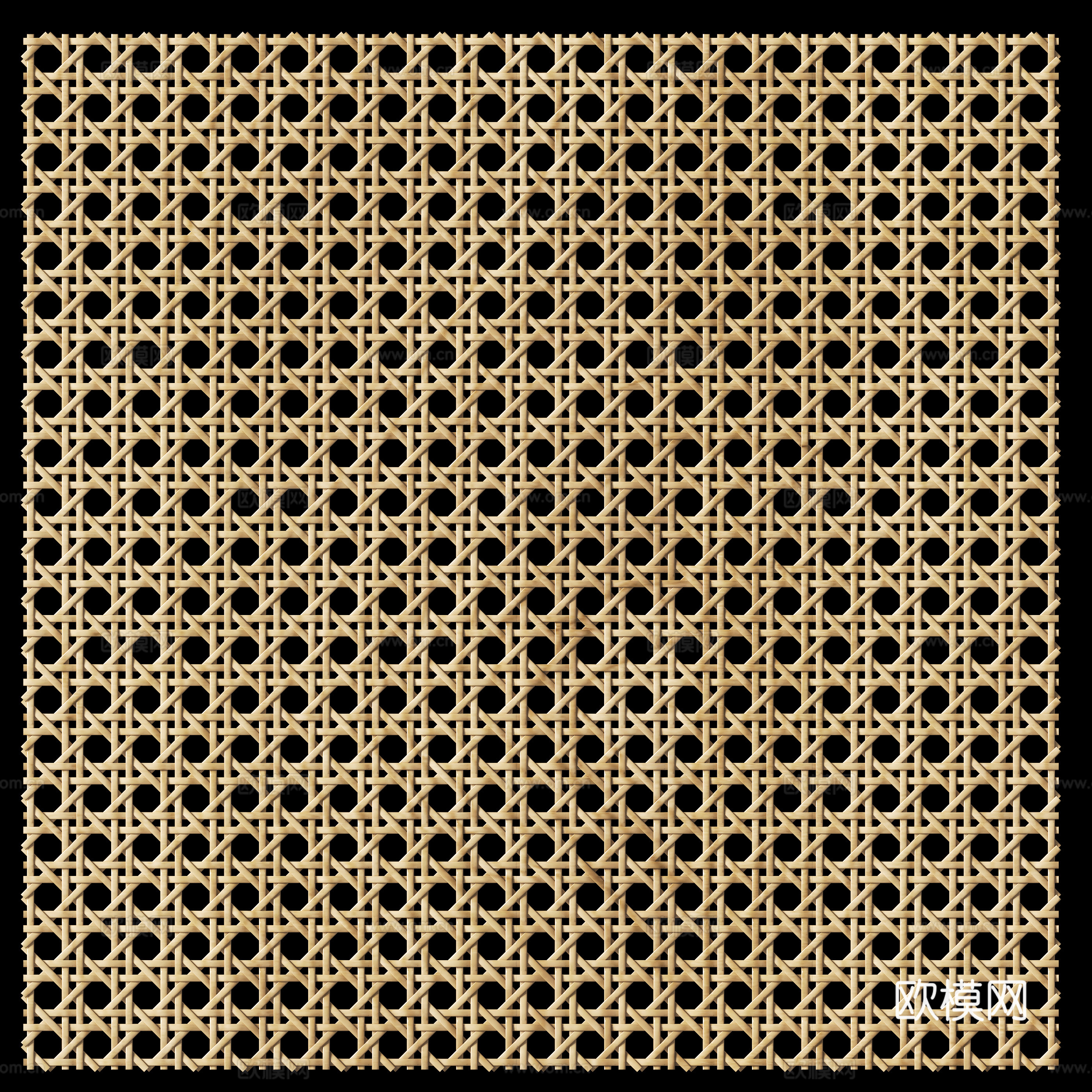 Modern Babbited Bamboo Weaving 3D Model