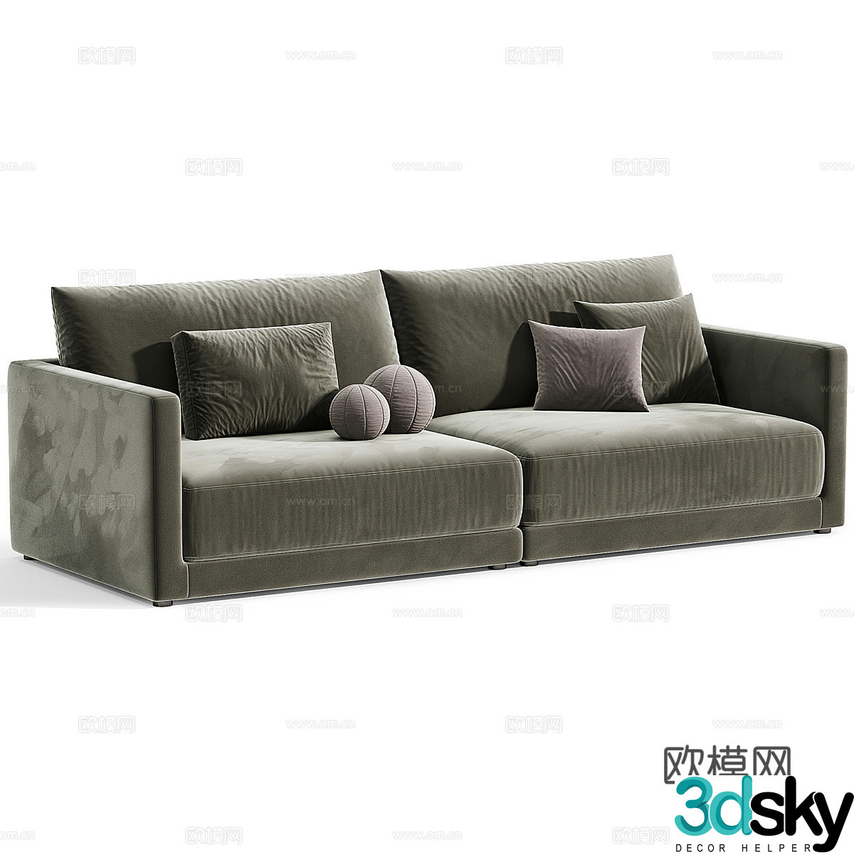 Fabric sofa Fabric double sofa Leisure sofa Living room sofa Office sofa Small sofa 3D model