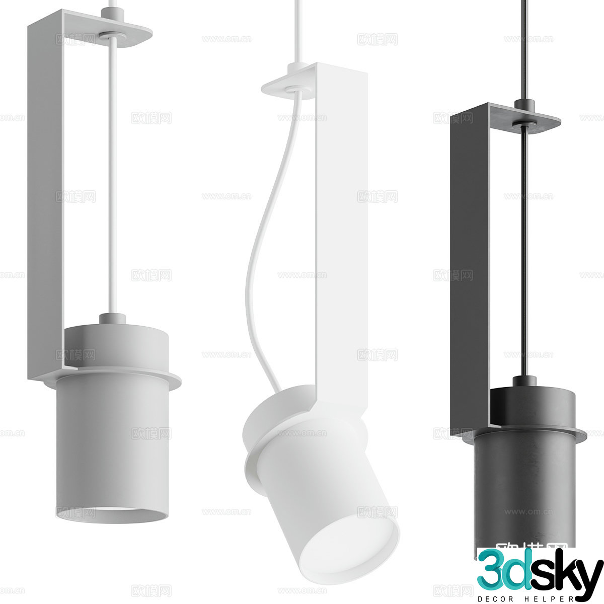 Modern Italian TOPTOP chandelier 3d model
