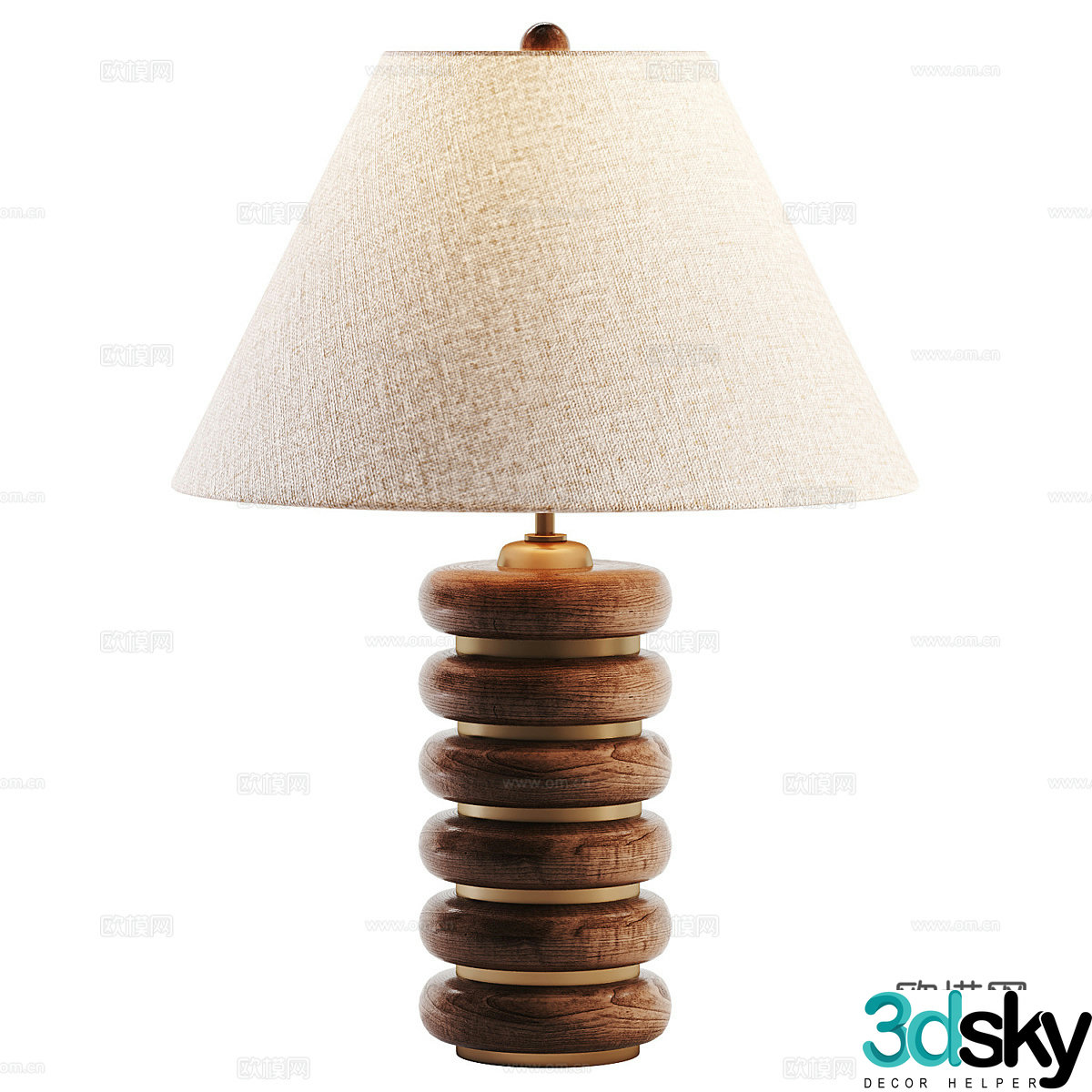 Middle style Greyson desk lamp 3d model