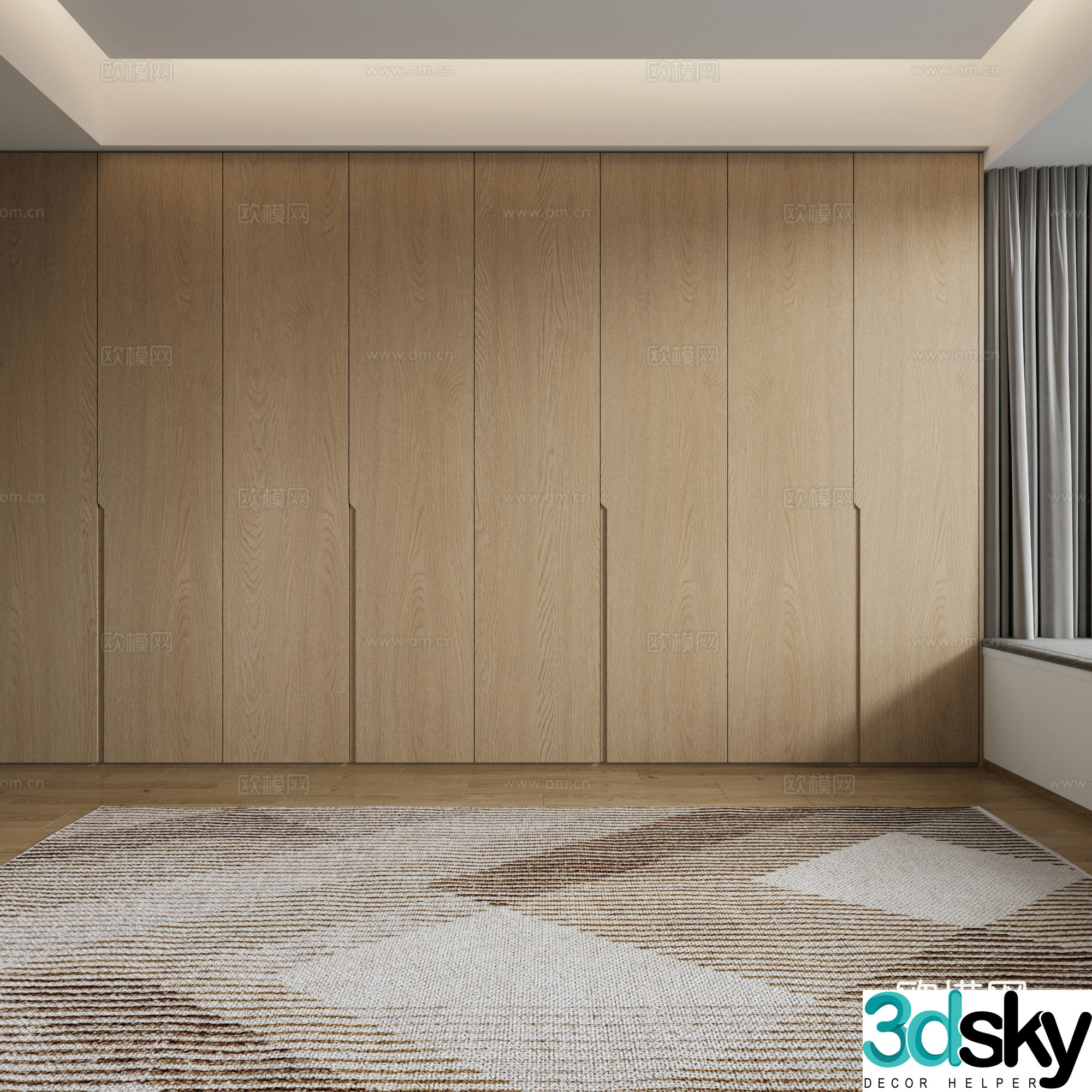 Log wind wardrobe 3d model