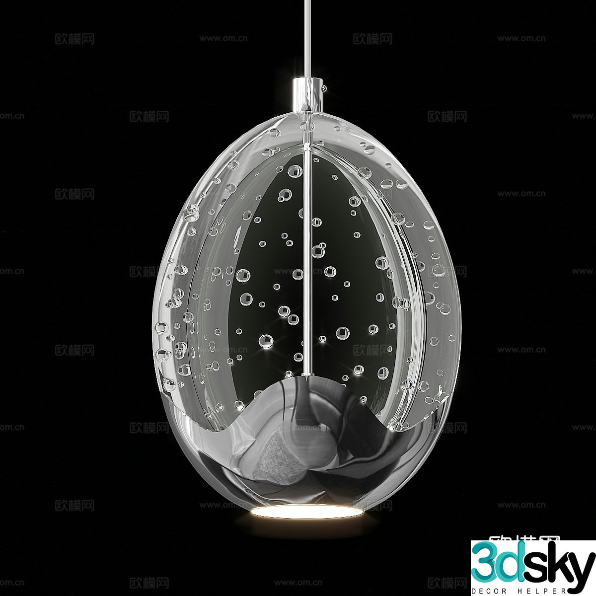Modern decorative chandeliers 3d model
