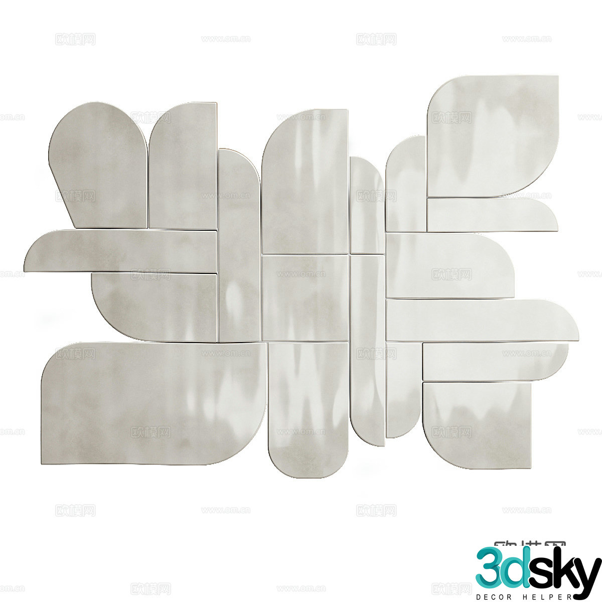 Modern wall decoration pendant 3D model