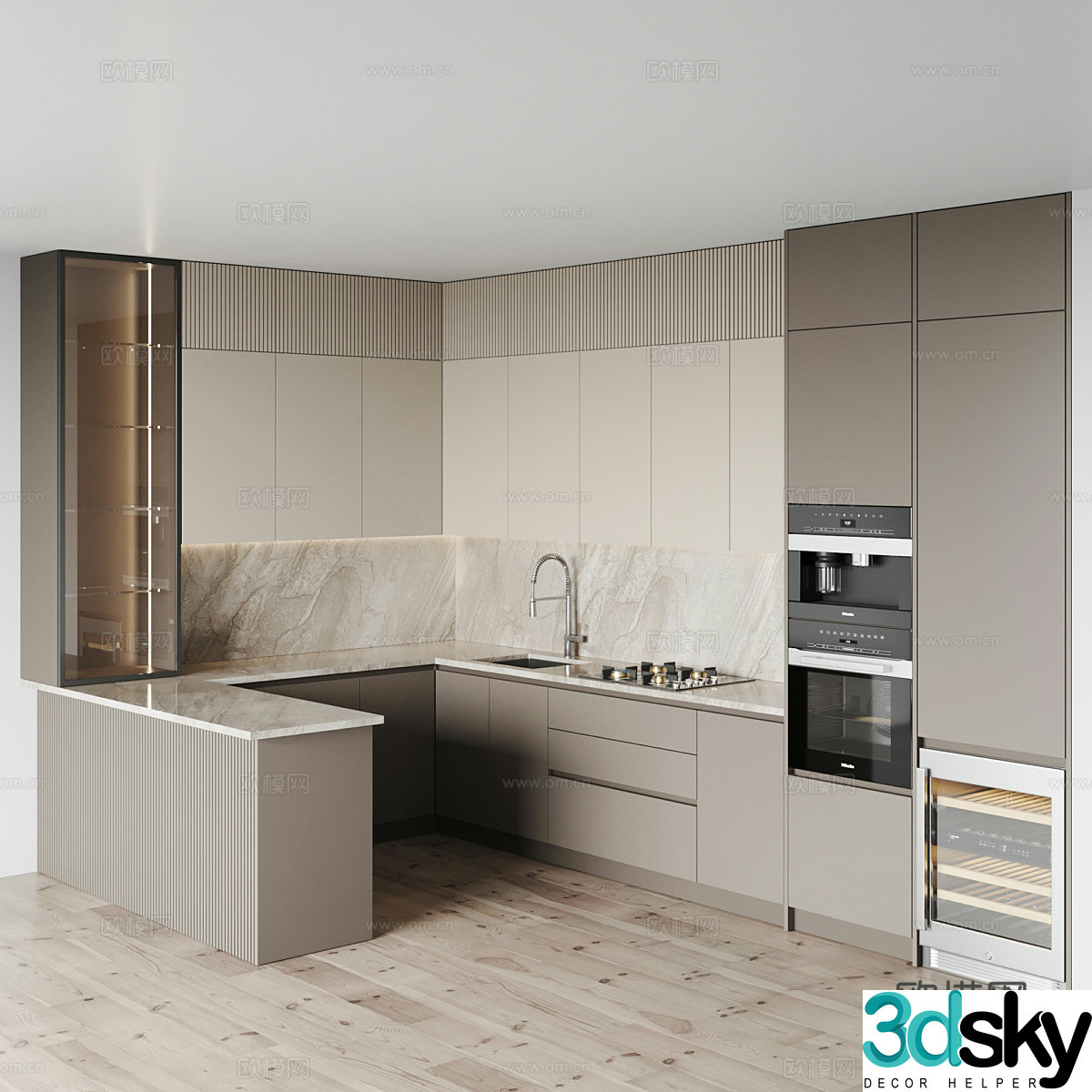 Modern cabinet 3d model