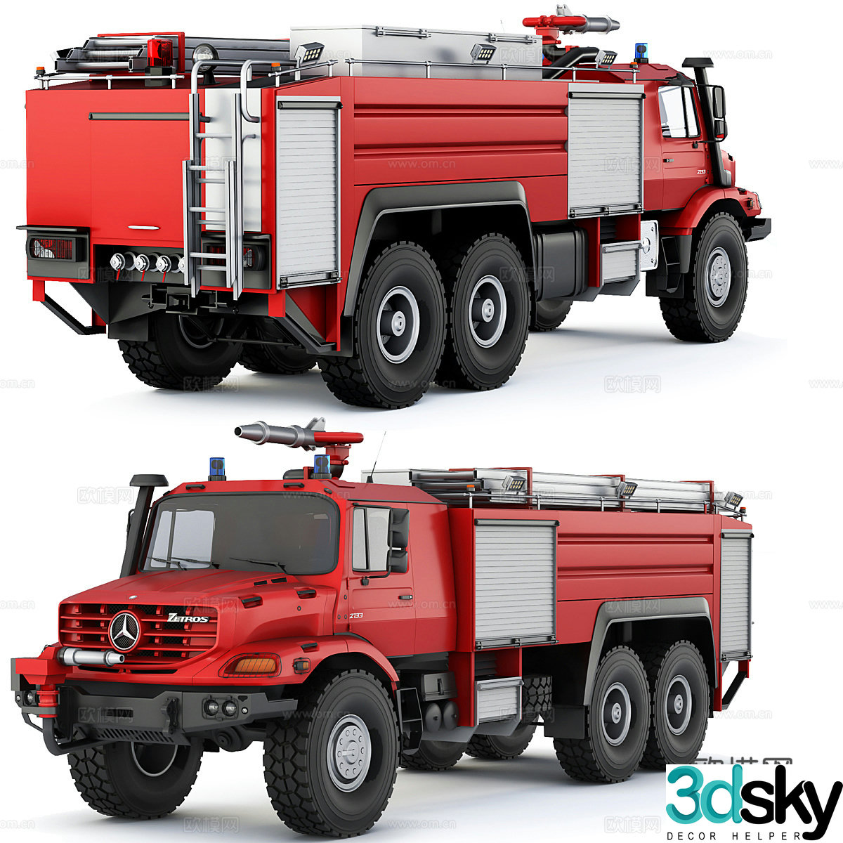 Fire truck 3d model