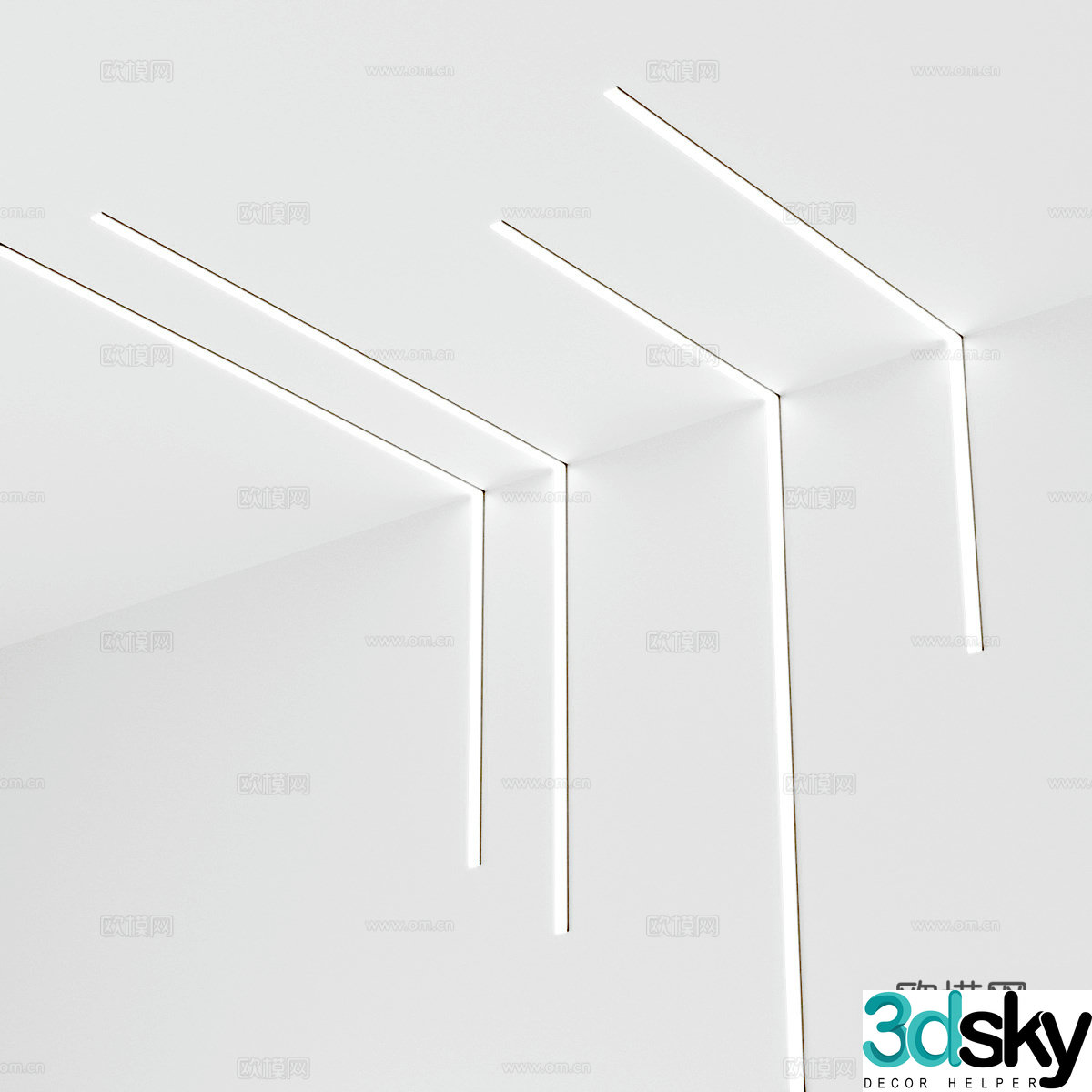 3D model of bar light group