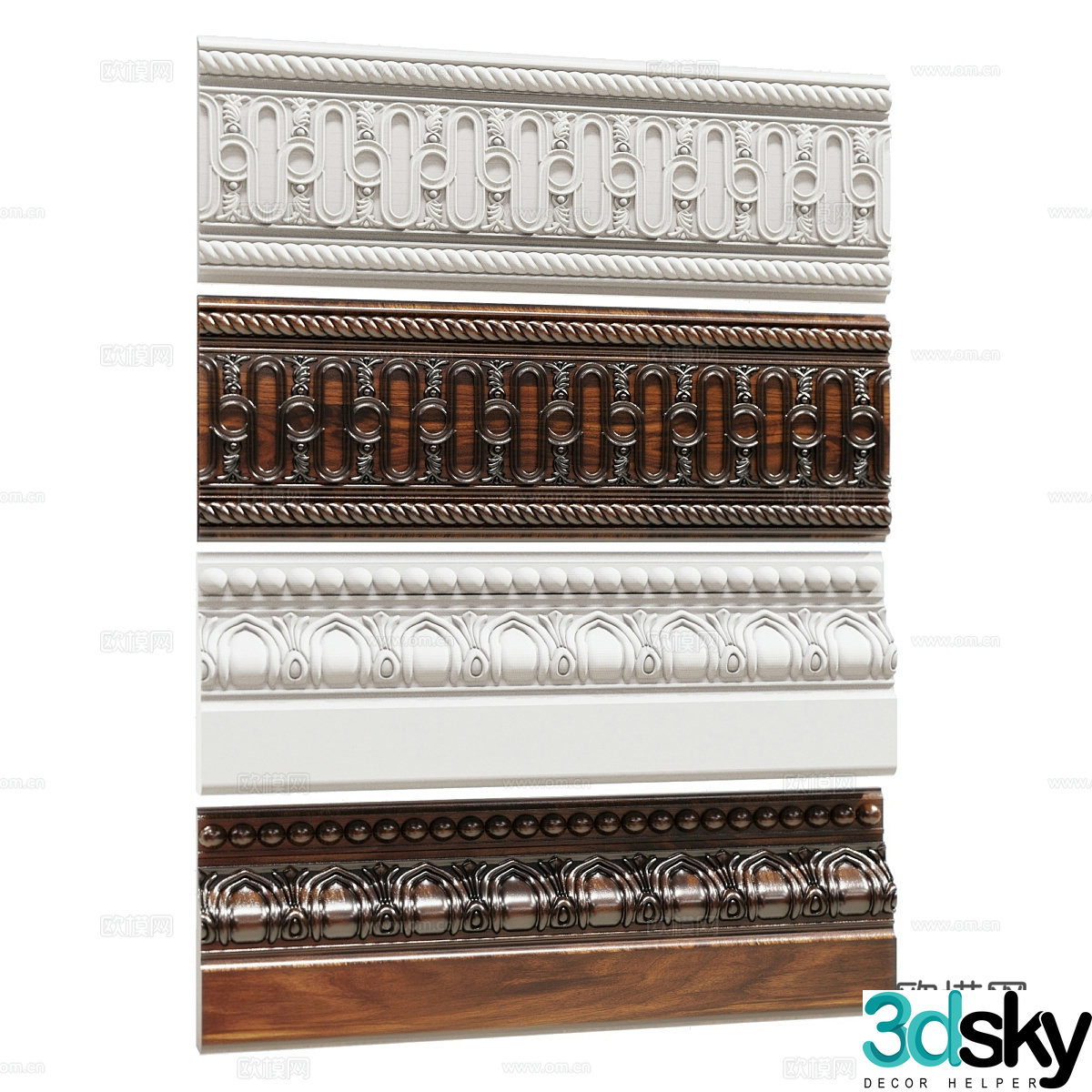 French skirting board American skirting board European skirting board Simple European skirting board Classical skirting board 3d model