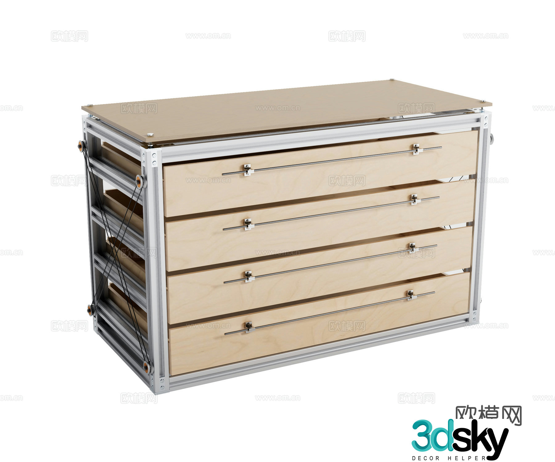 Modern entrance cabinet Entrance cabinet chest of cabinet 3D model