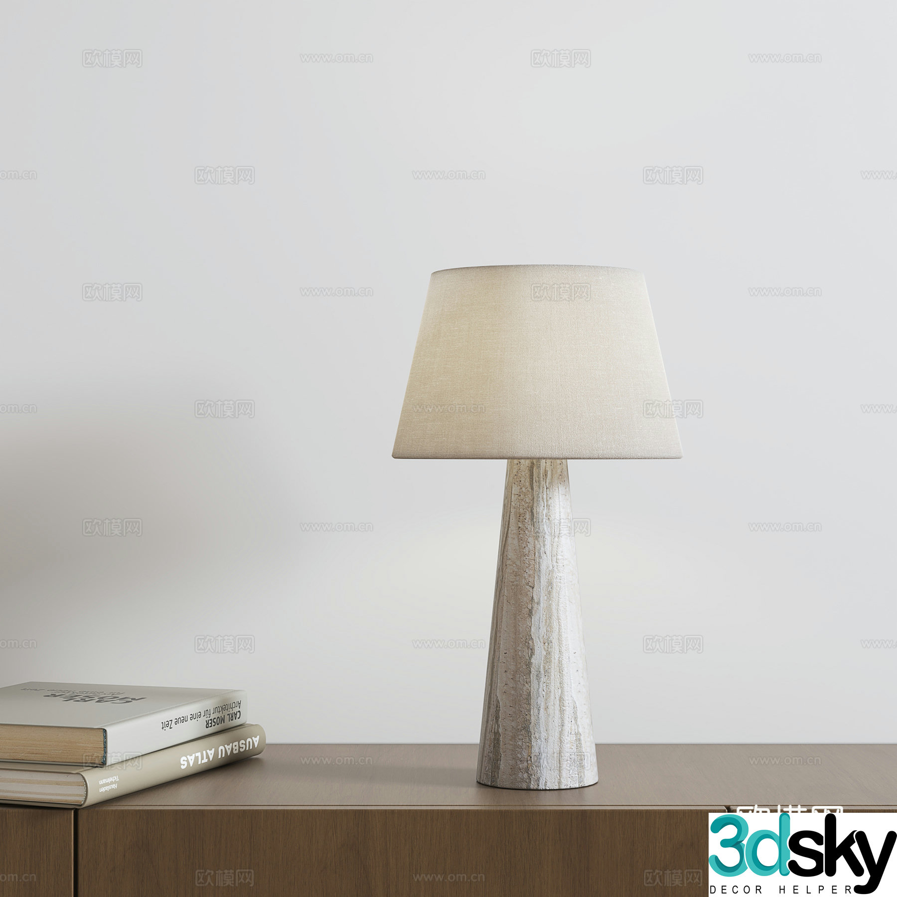 Wasabi Stone Table Lamp 3D Model
