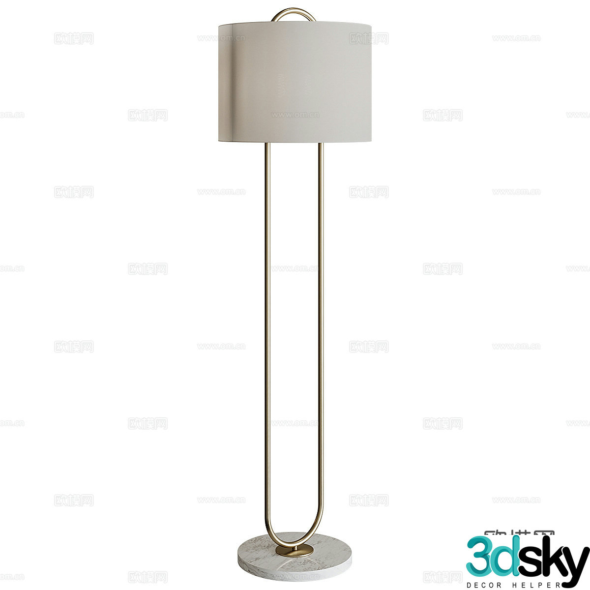 Modern light luxury Mateo floor lamp 3d model