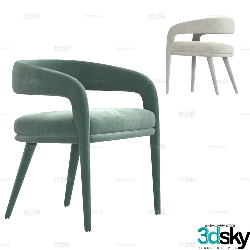 Modern chair single chair 3d model