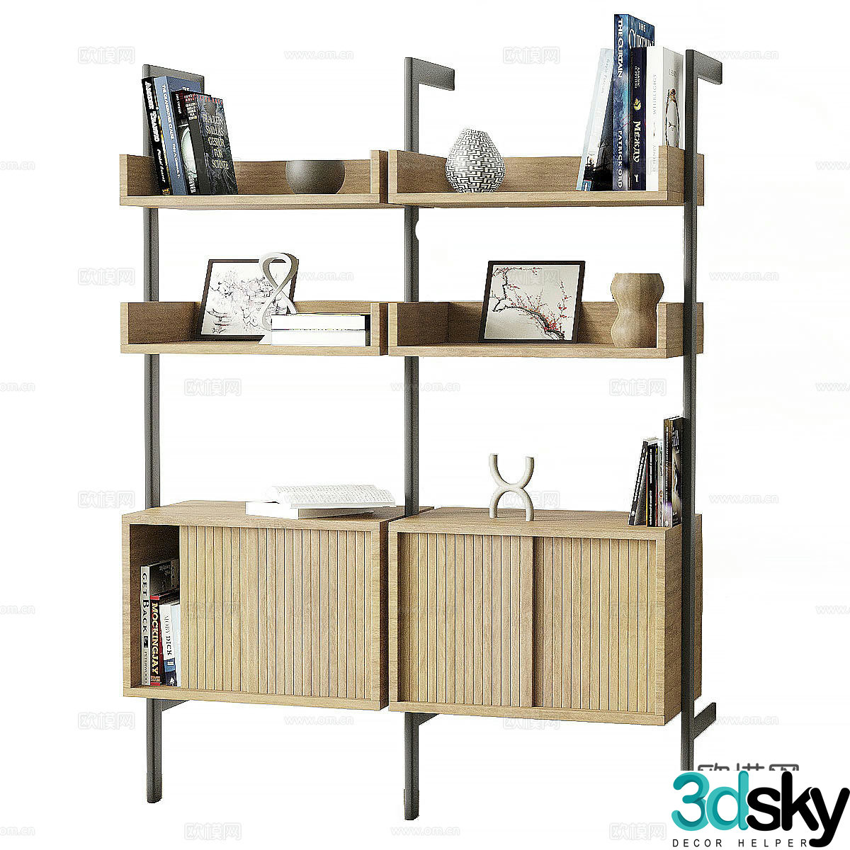 Modern Nordic Dennett Decorative Cabinet 3D Model