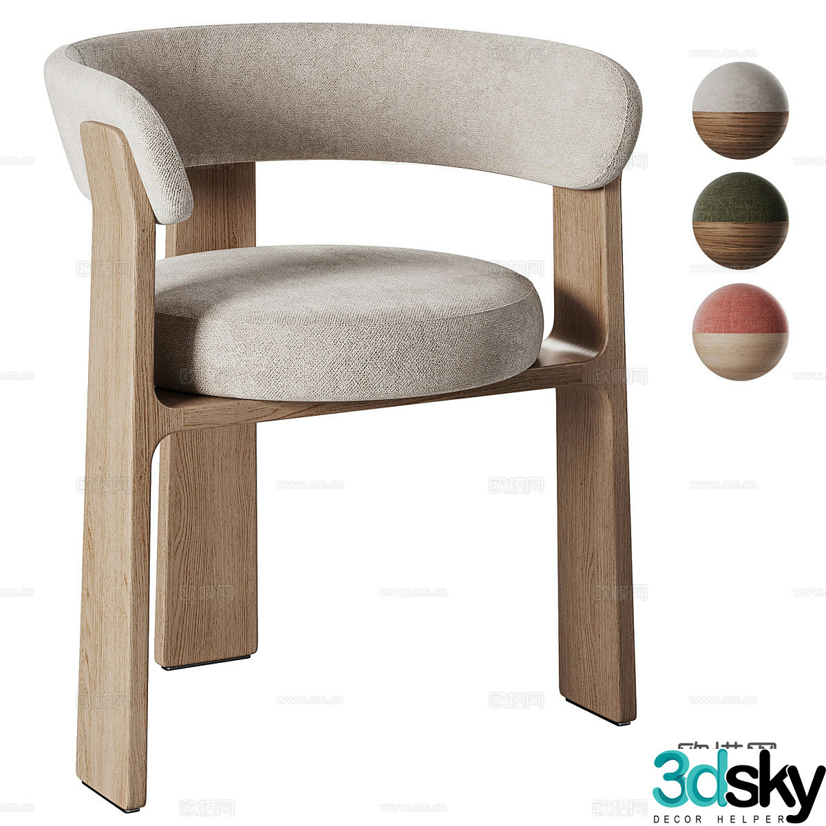 New Chinese chair 3d model