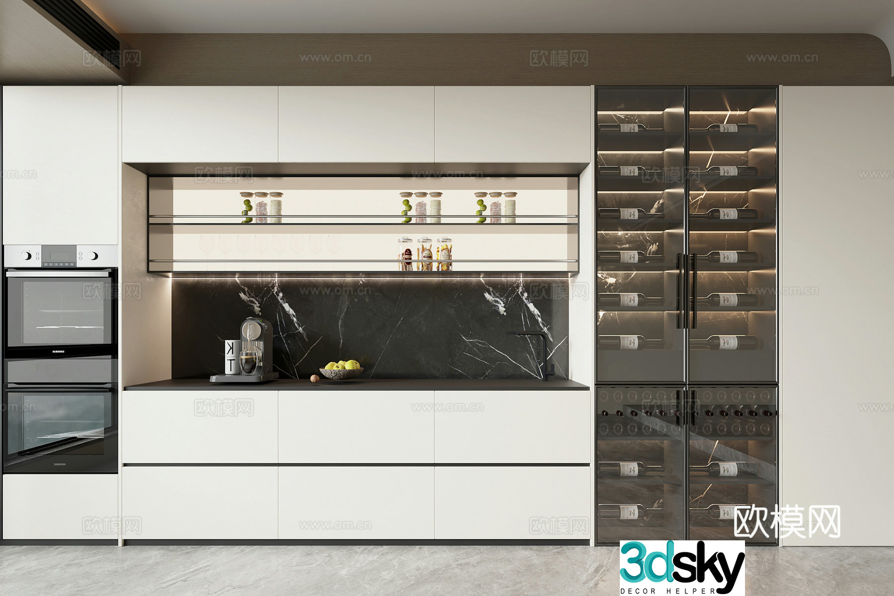 Modern sideboard 3D model