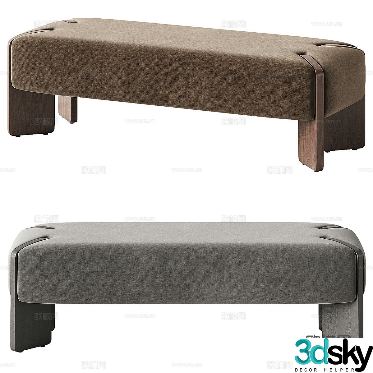 New Chinese Parla Hew bench 3D model