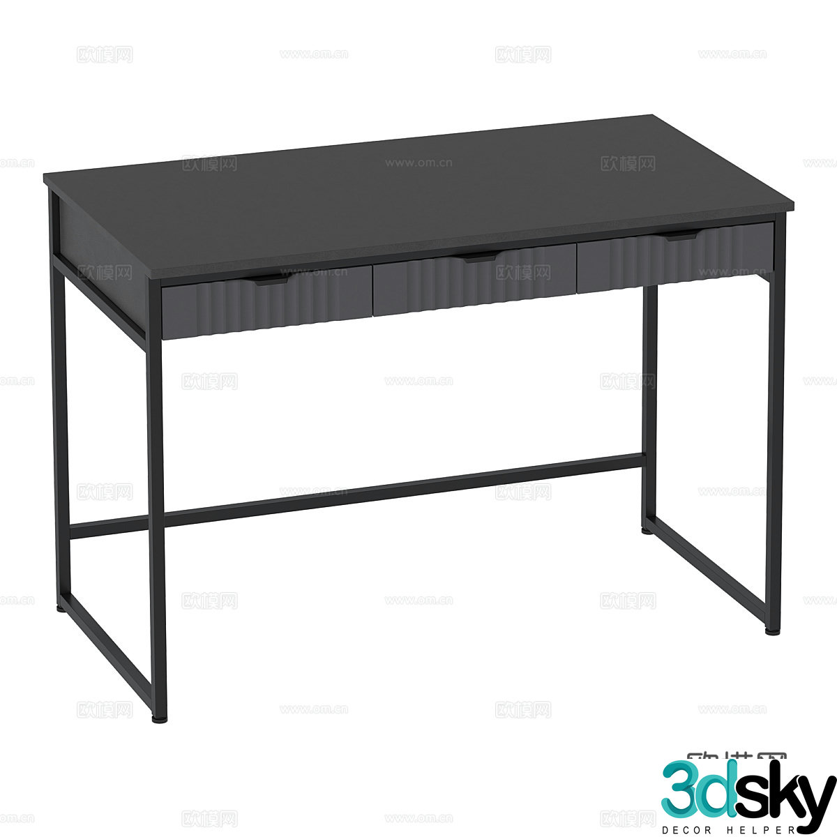 Modern desk 3d model