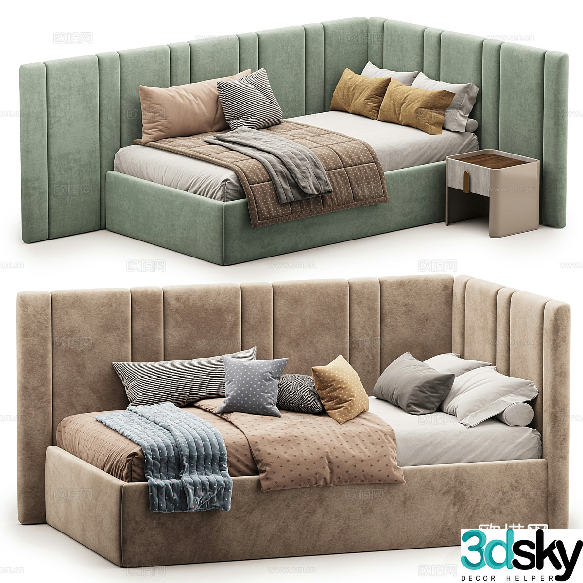 Ember Children’s Bed Sofa Bed 3D Model