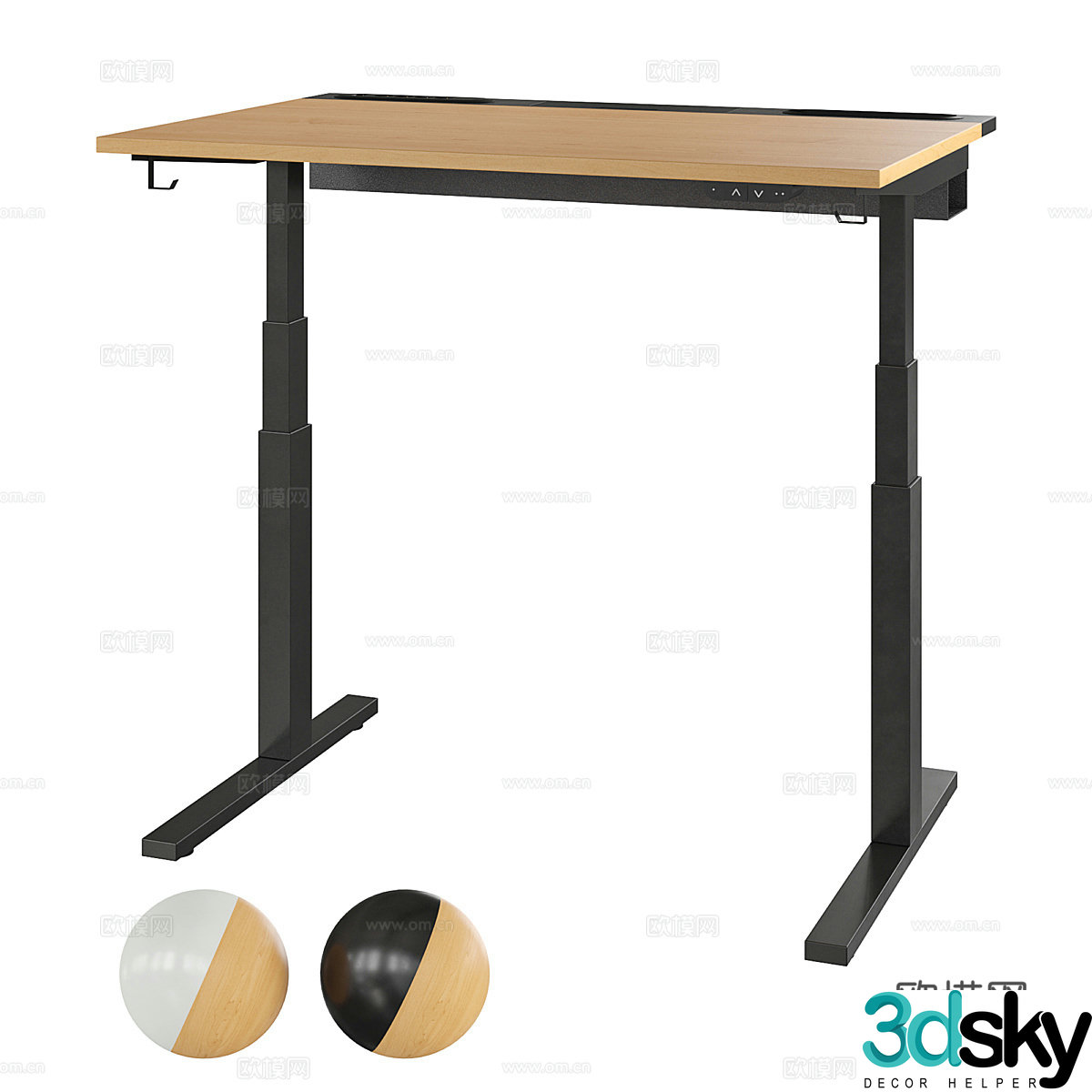 IKEA Desk Mittzon lift desk 3D model