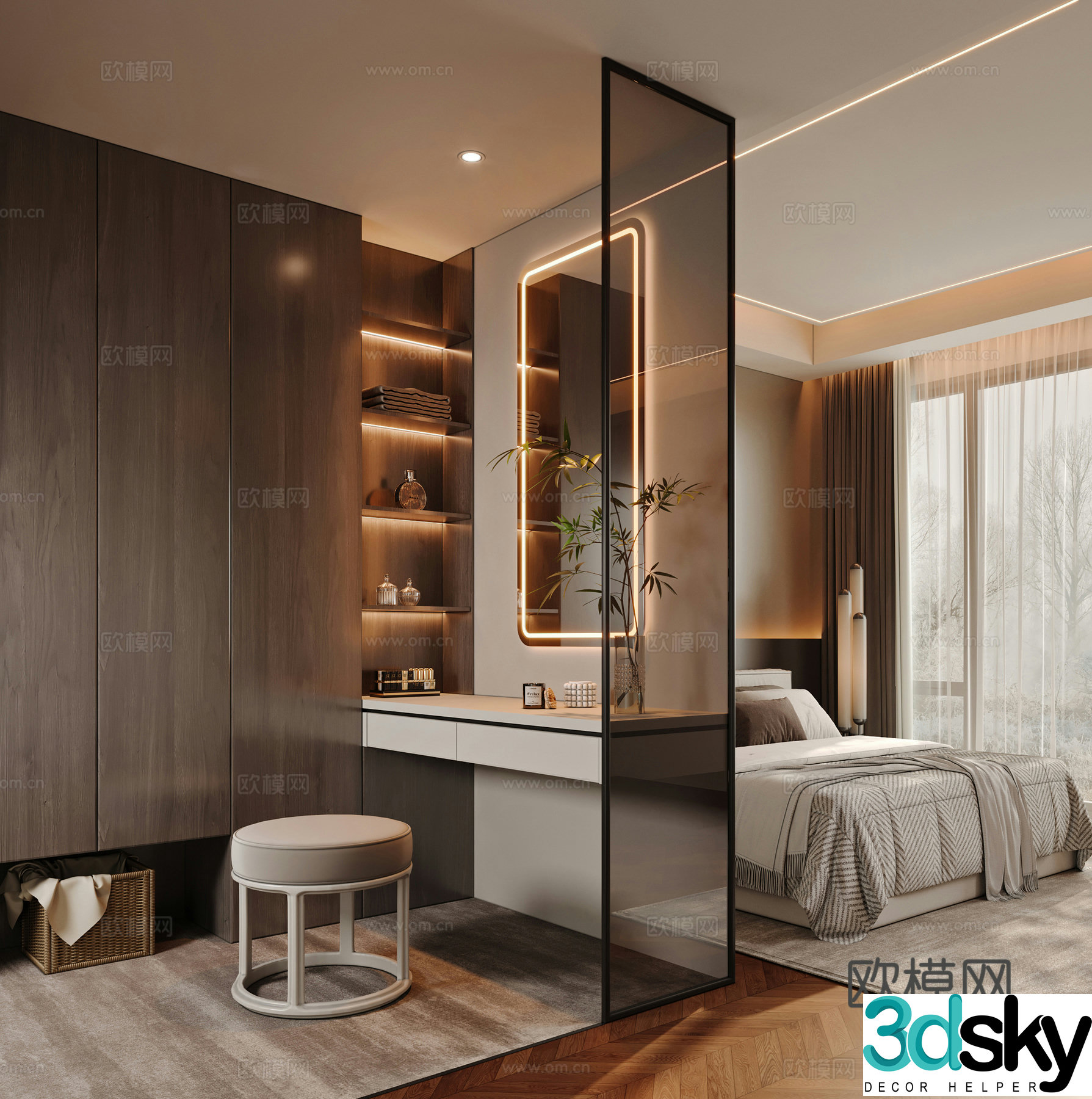 Bedroom Cloakroom Bedroom 3d Model