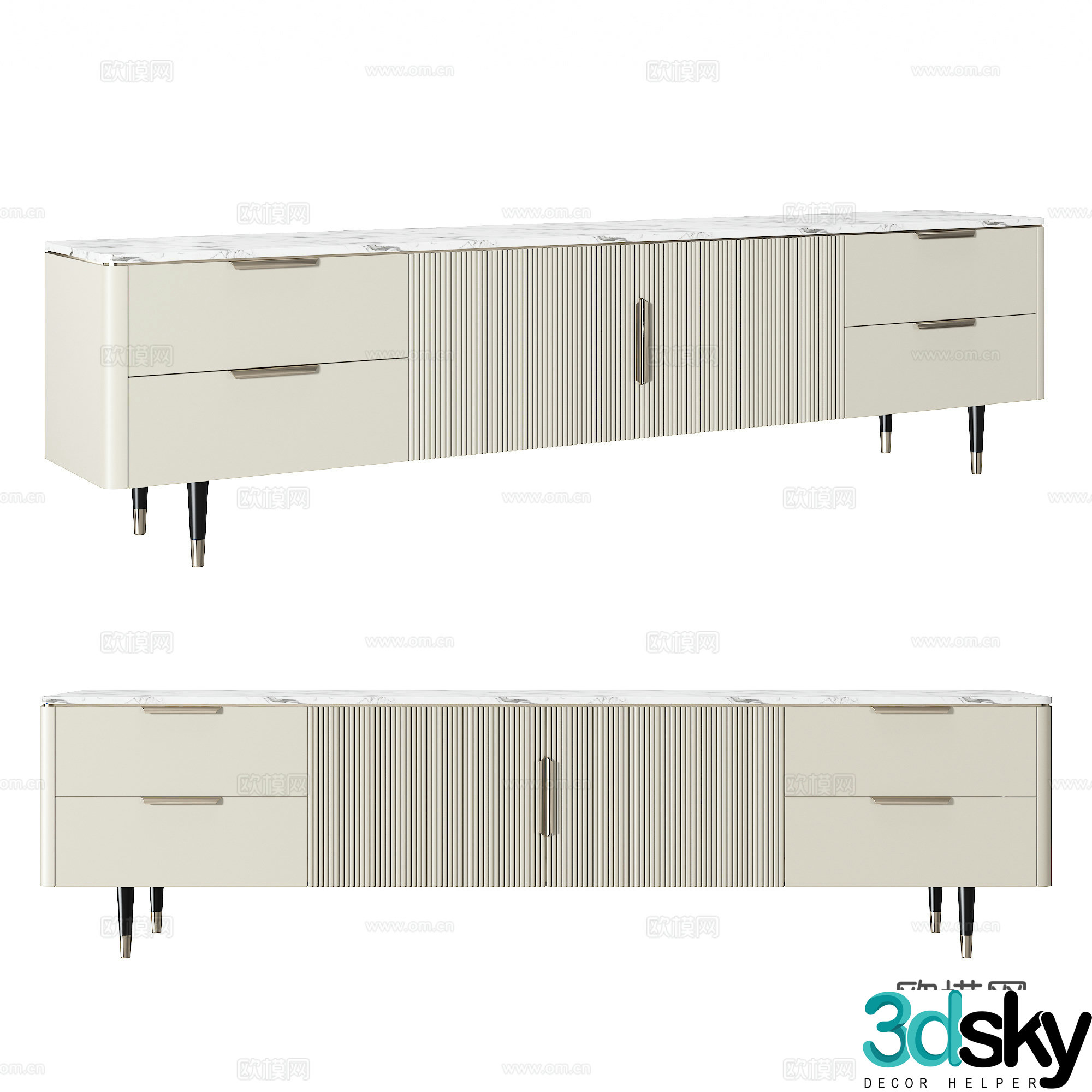 Modern TV cabinet 3d model