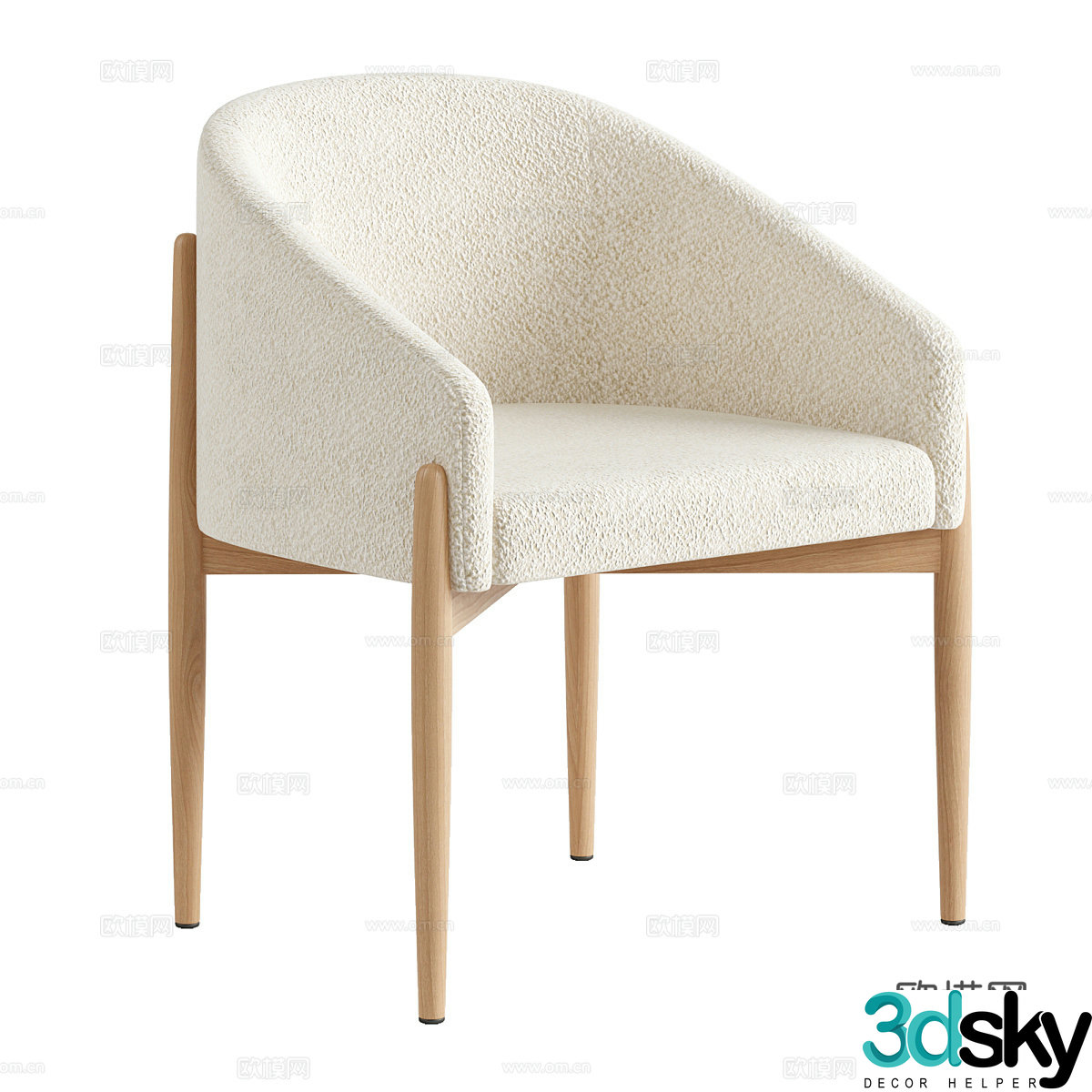 New Chinese Beca Chair 3D Model