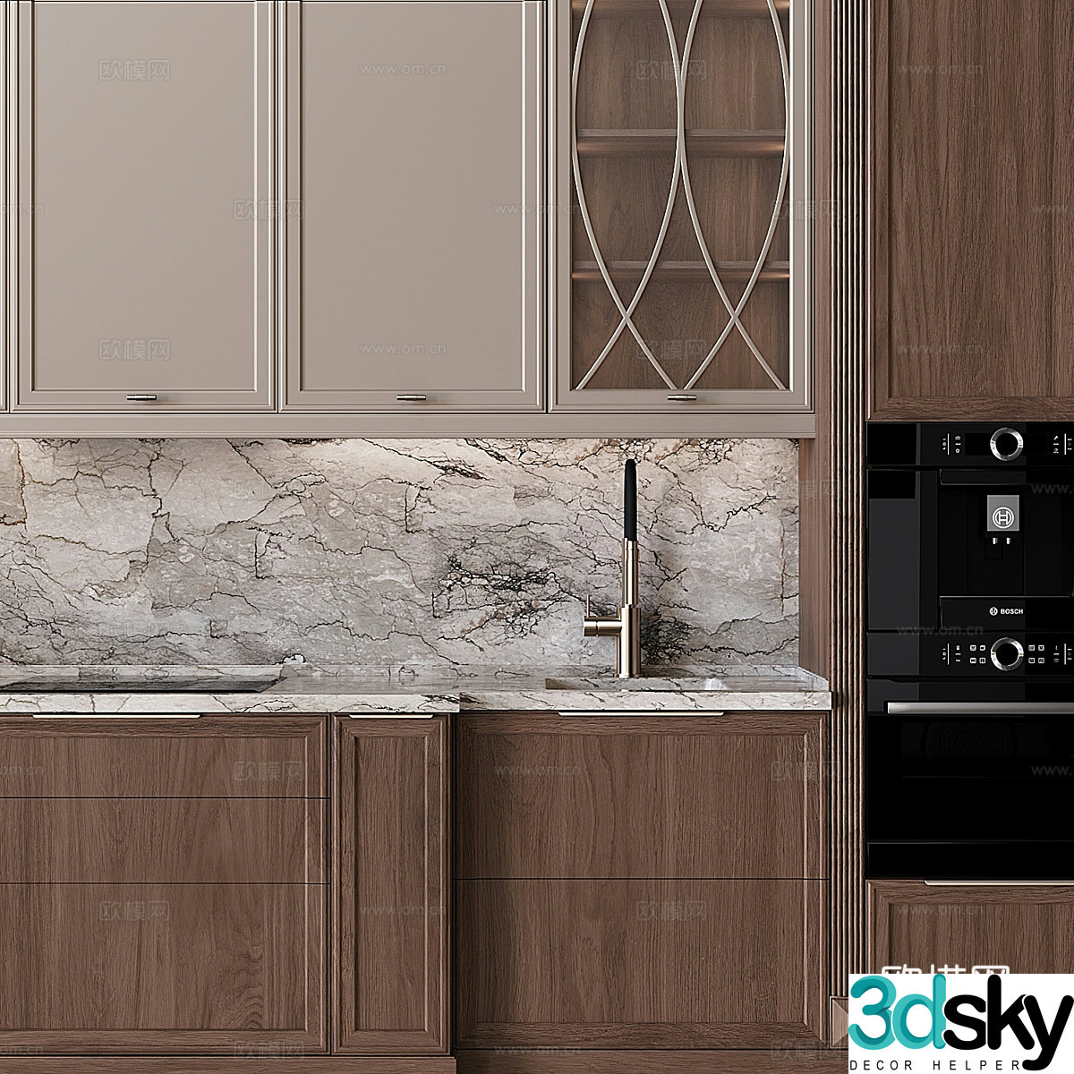 New Chinese style cabinet 3D model