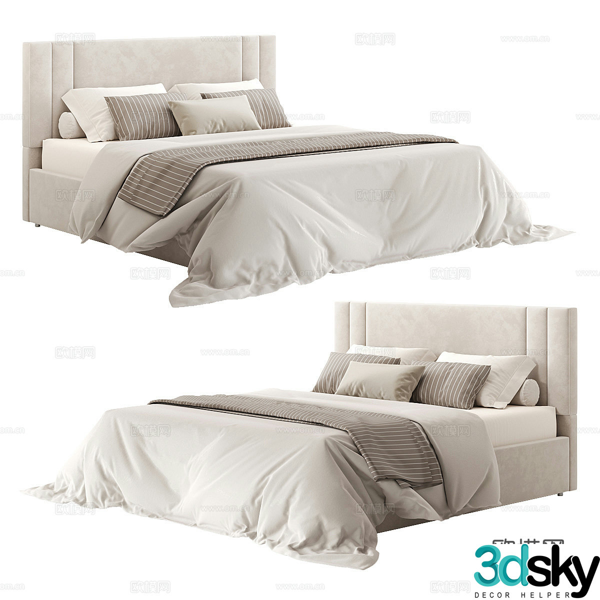 Myrtle bed 3d model