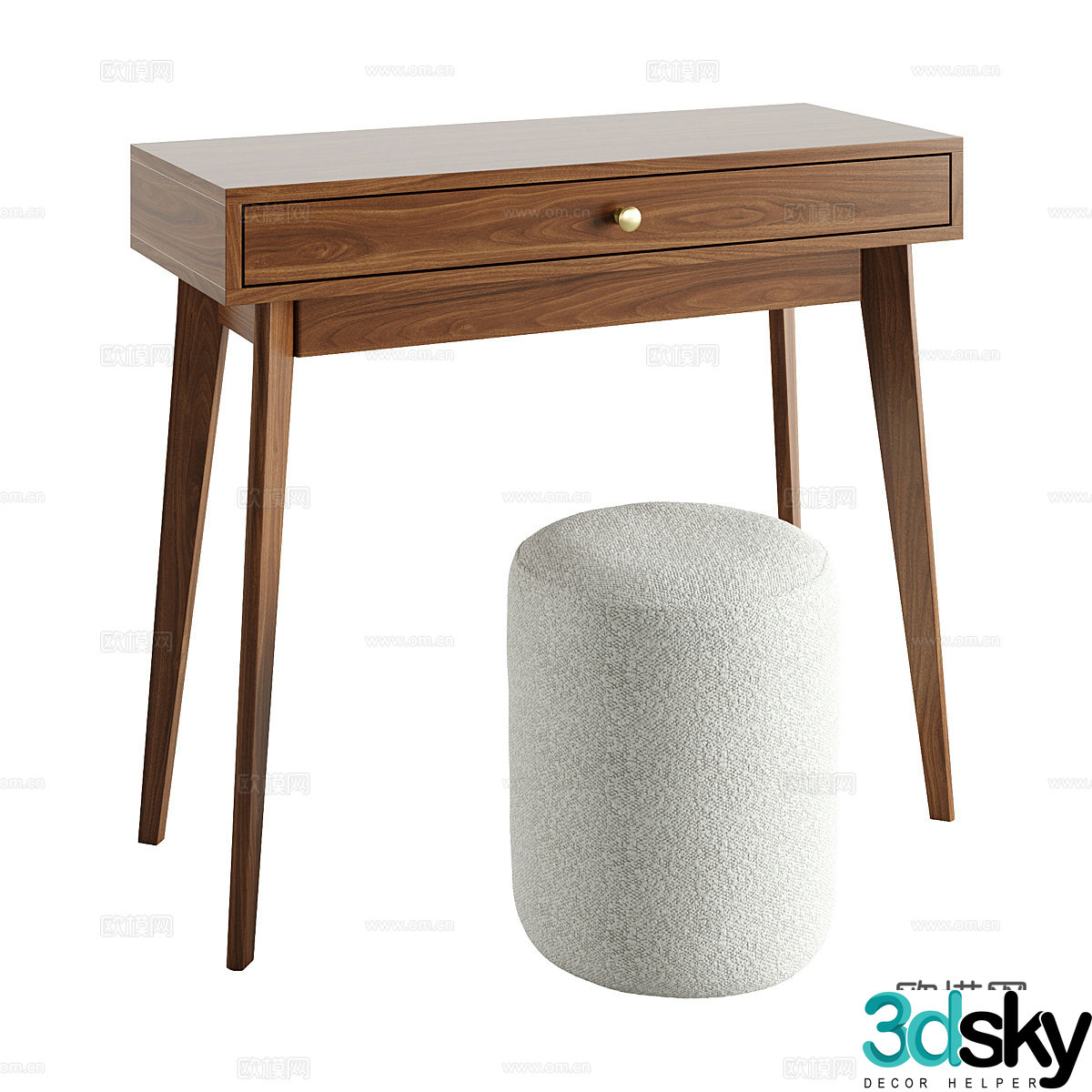New Chinese dressing table 3D model