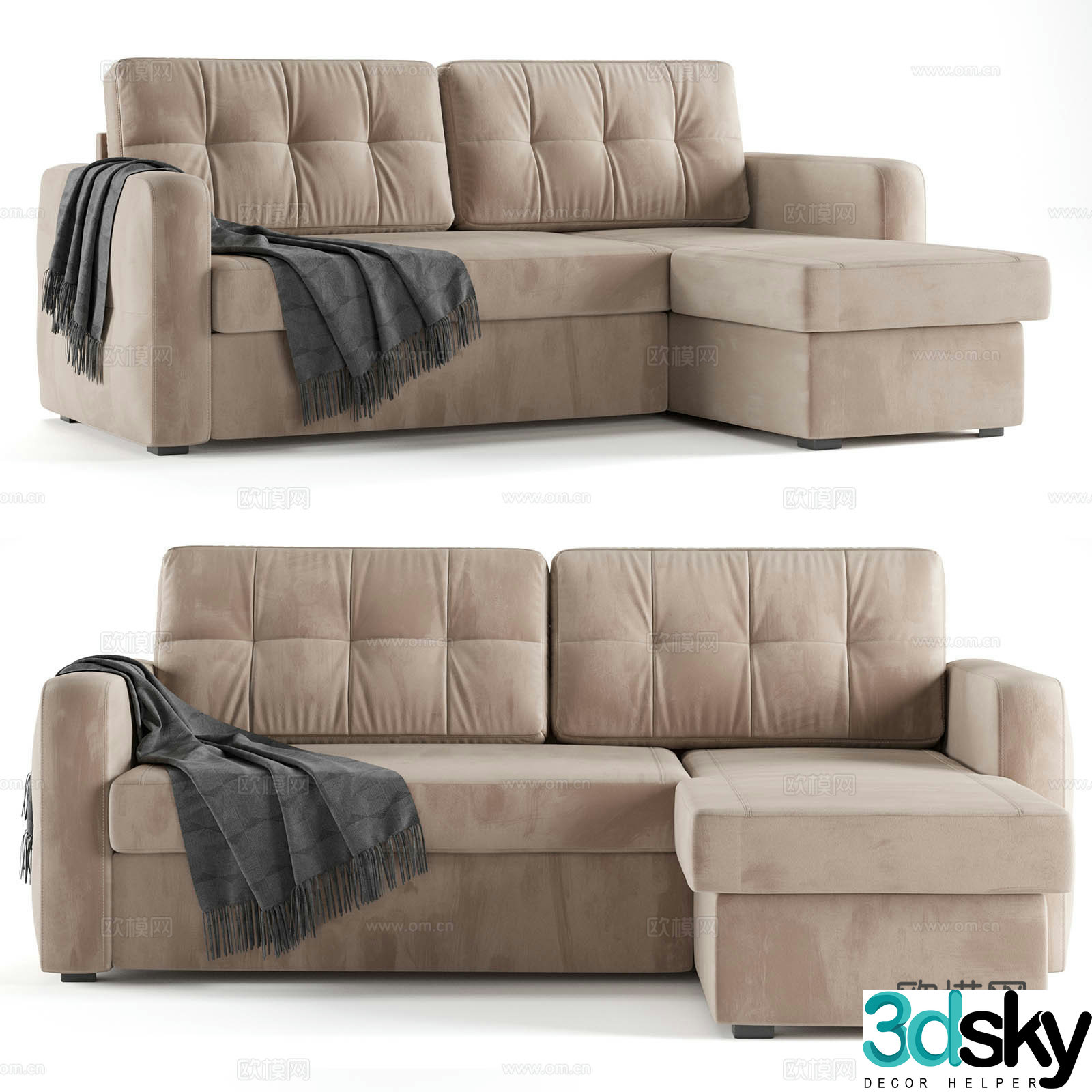 Corner sofa 3d model