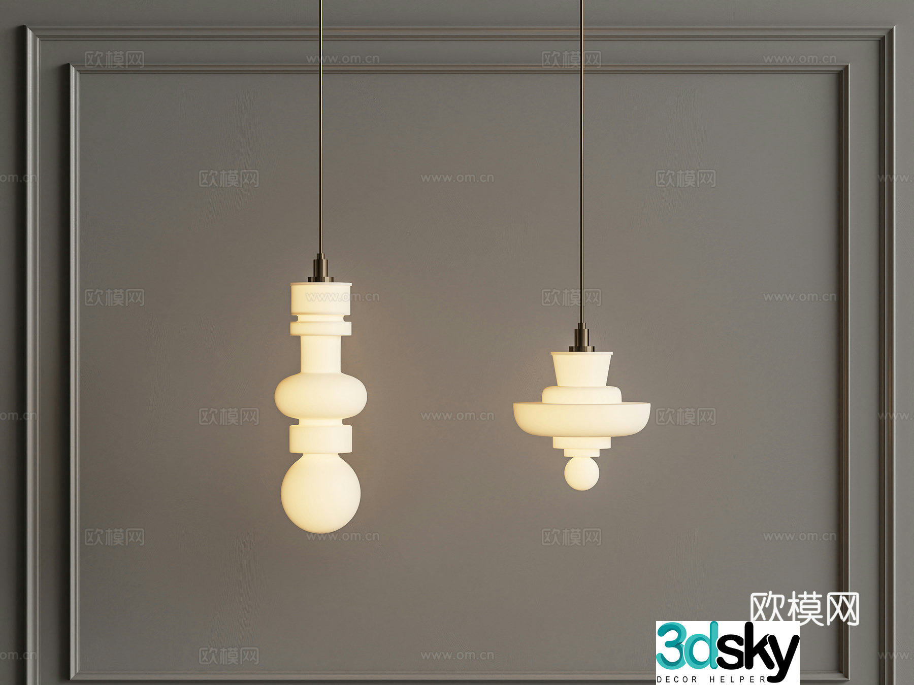 French cream chandelier Children’s room chandelier Decorative chandelier 3d model