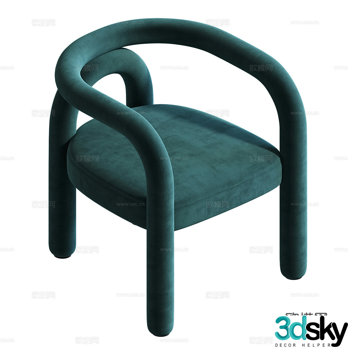Modern Italian Tubo Chair 3d Model