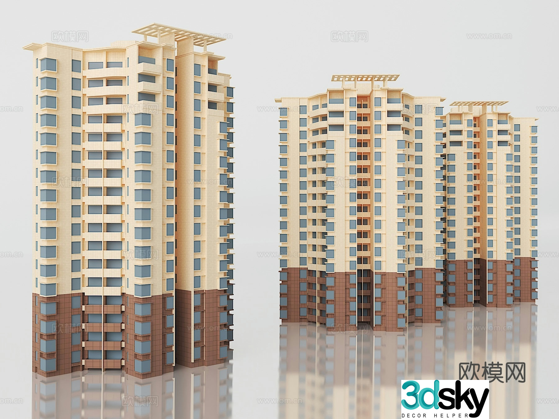 3D model of residential building