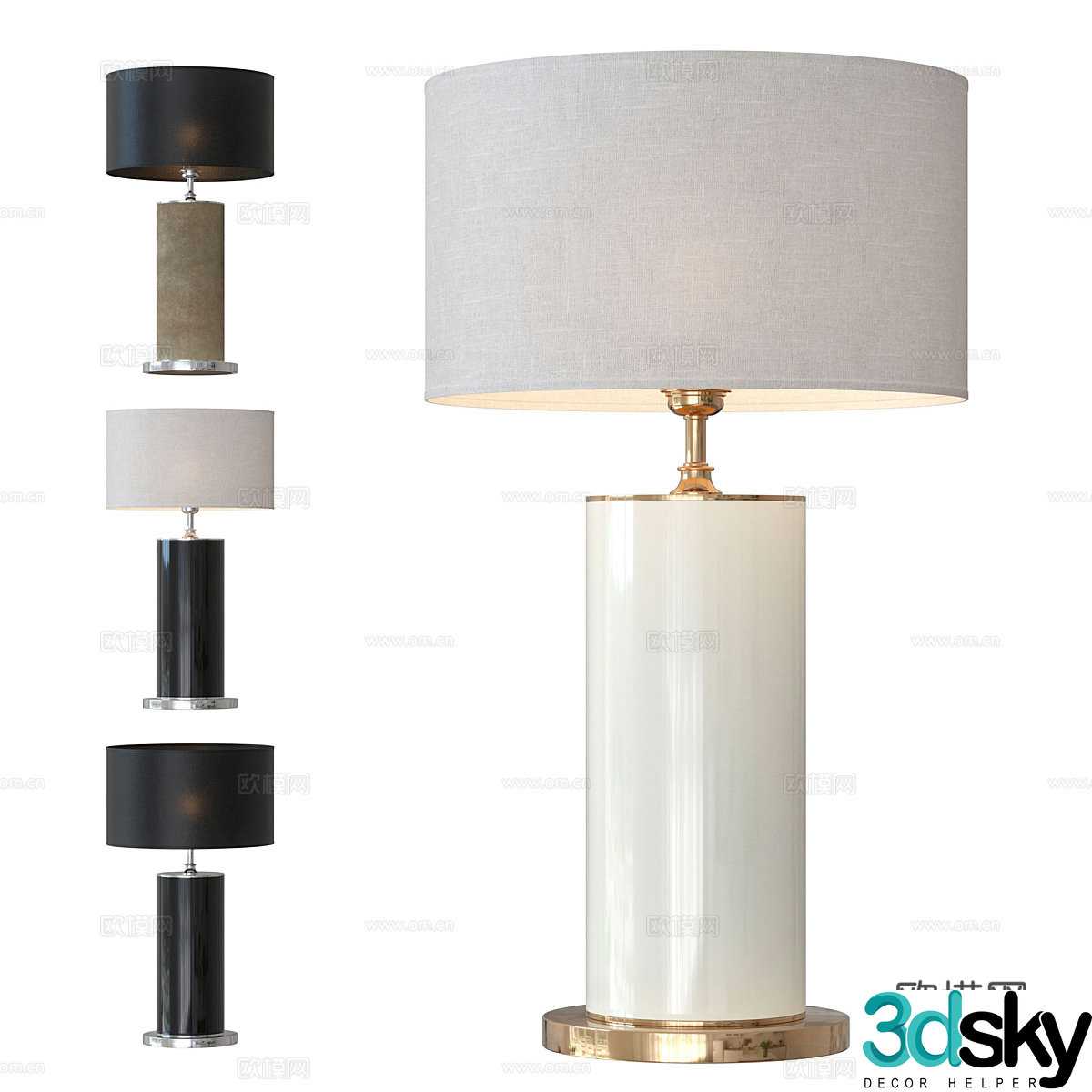 Modern Tosconova Perseo desk lamp 3d model