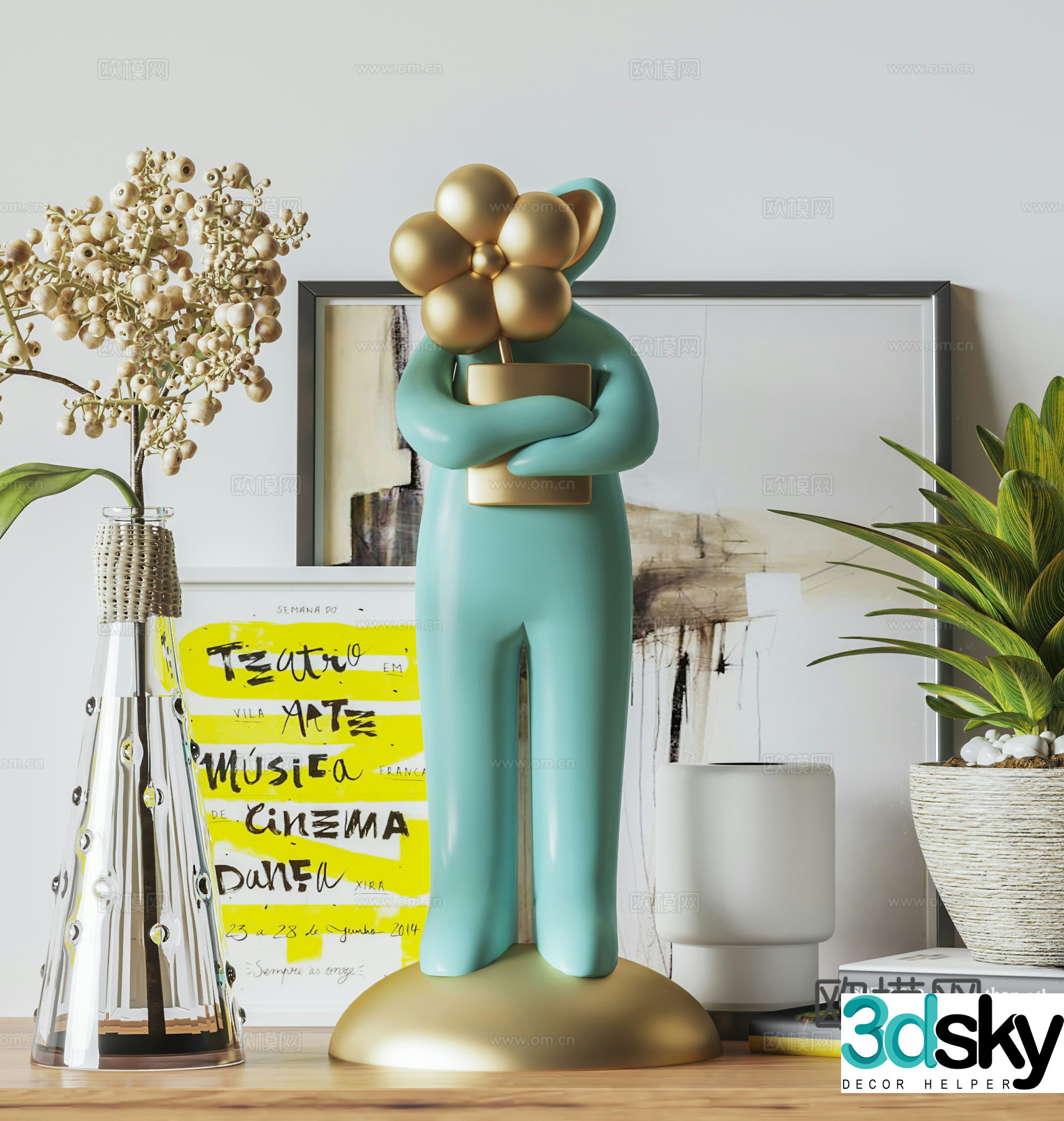 Modern sculpture 3d model