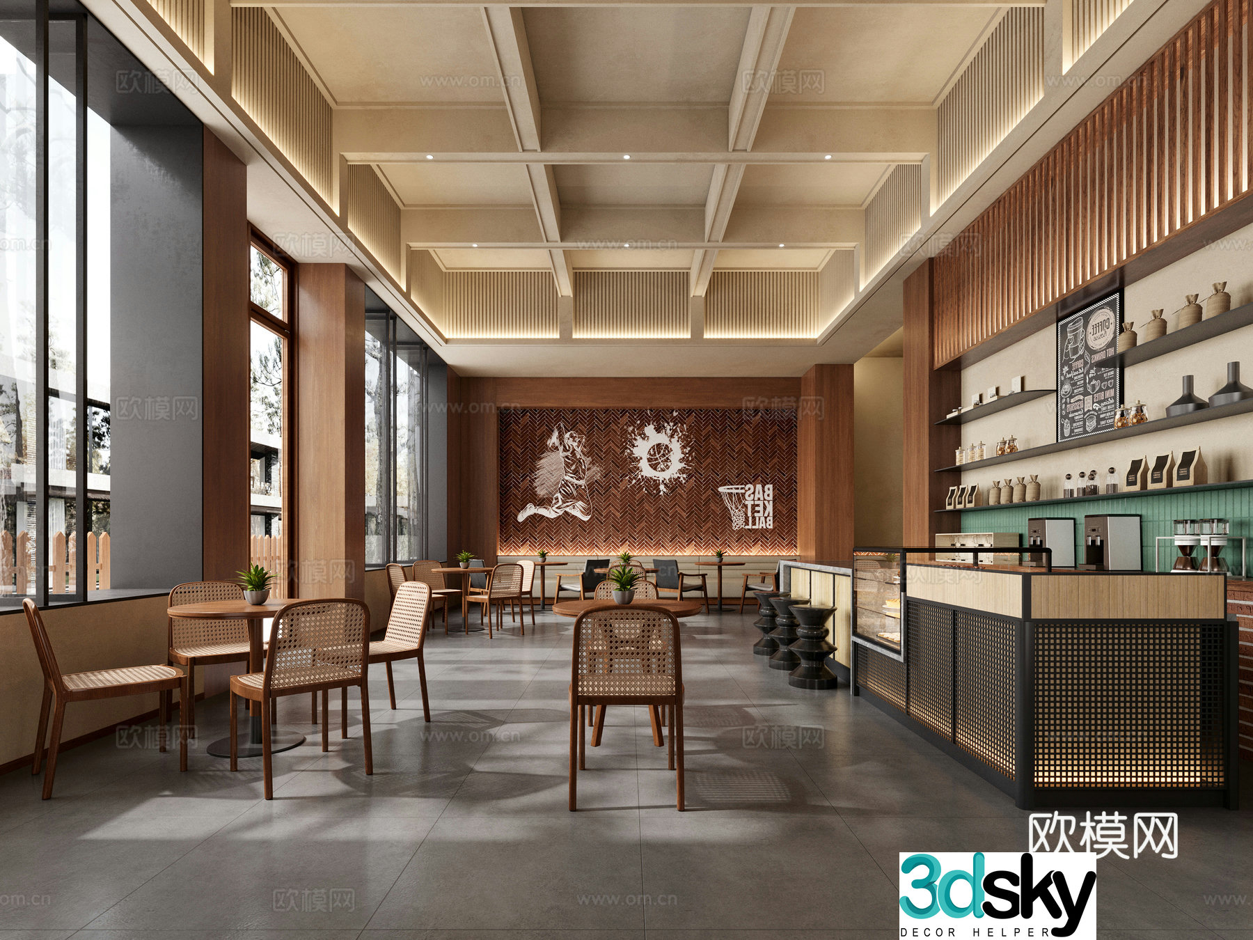 Cafe 3d model