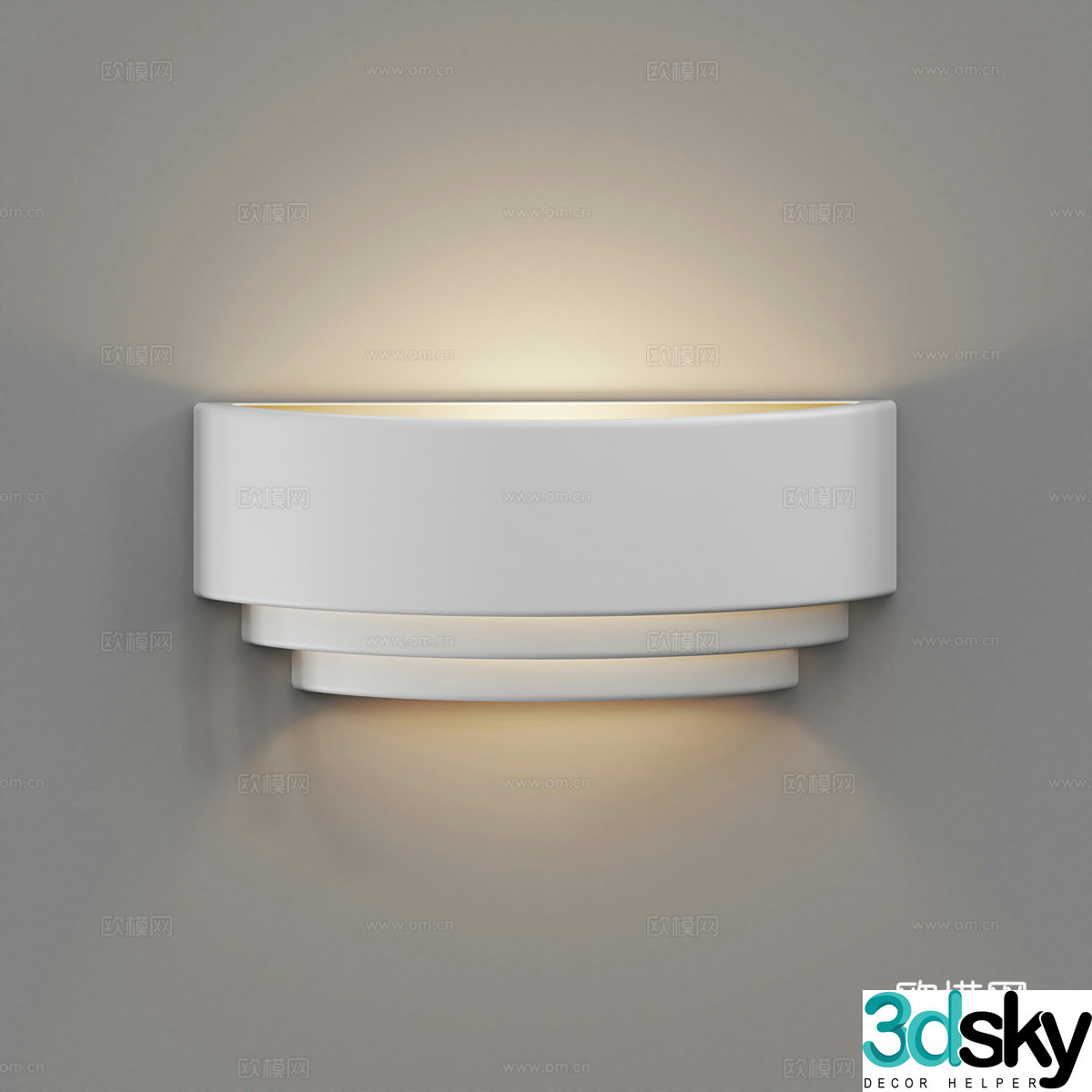 Modern Cream Style Nordlux Lancio Wall Light 3D Model