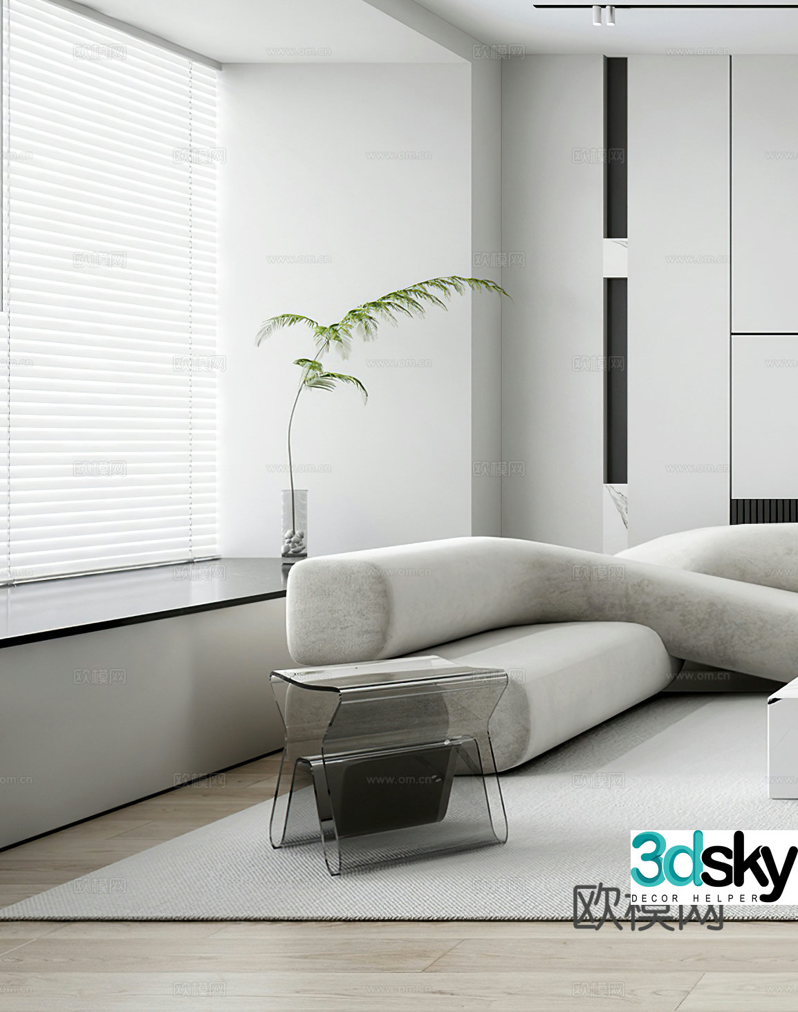 Modern stool Acrylic stool Leisure chair Side table Side table Side table Single chair Simple 3D model