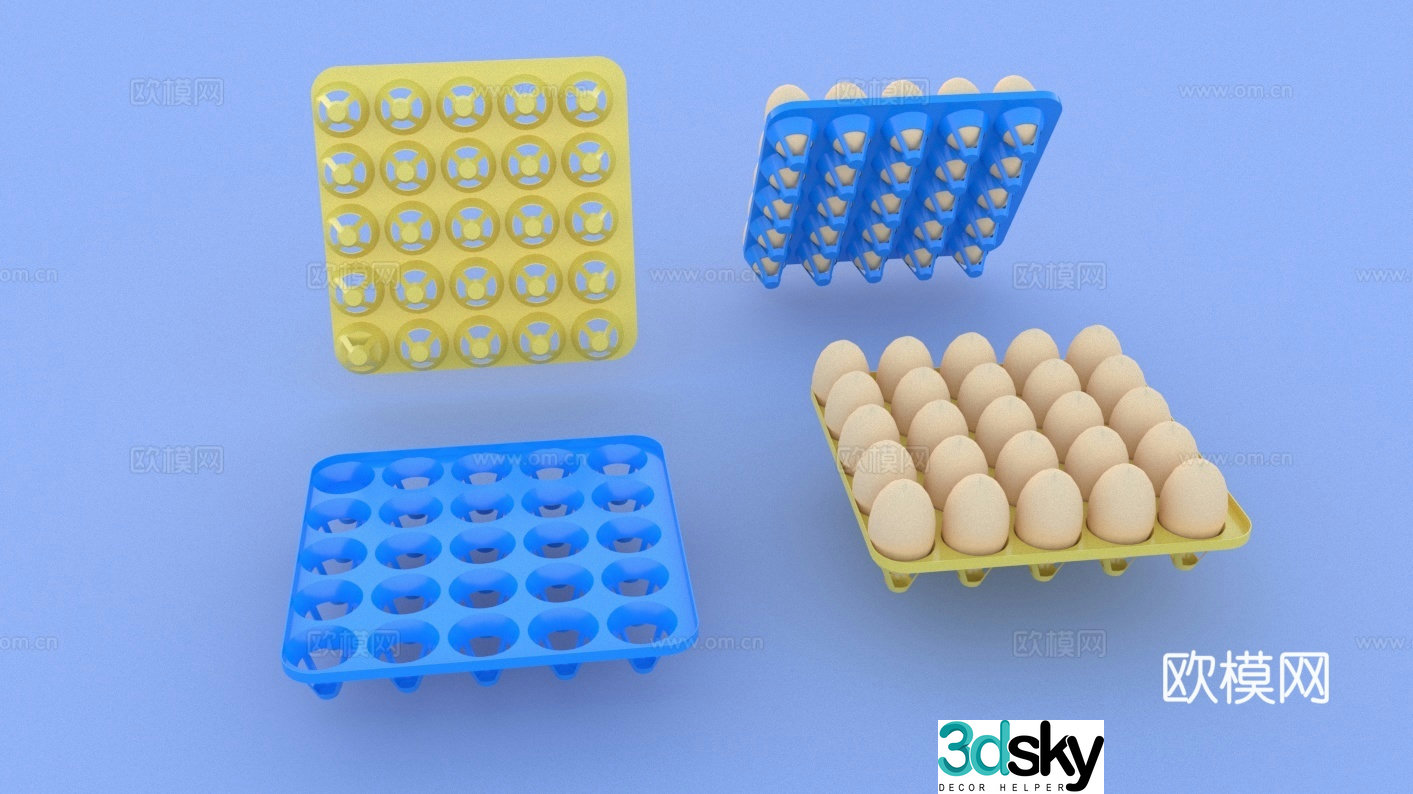 Egg tray Hollow egg tray Egg tray Plastic egg tray Egg drag egg tray Egg stand 3D model