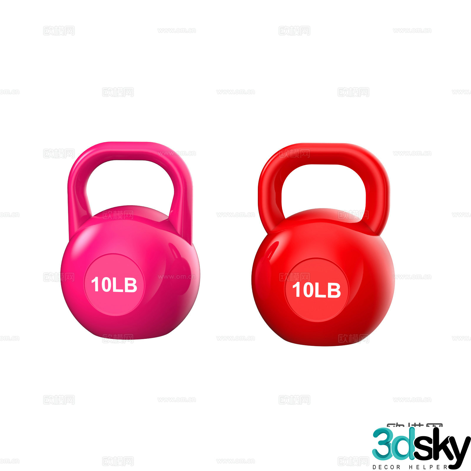 Kettlebell Fitness Equipment Yoga Supplies Sports Equipment Dumbbell 3D Model