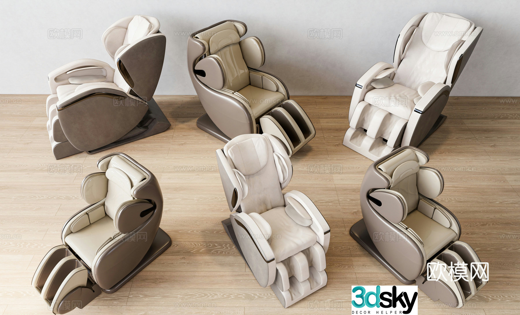 Modern massage chair high-end massage chair home massage chair massage leisure chair light luxury massage chair 3d model