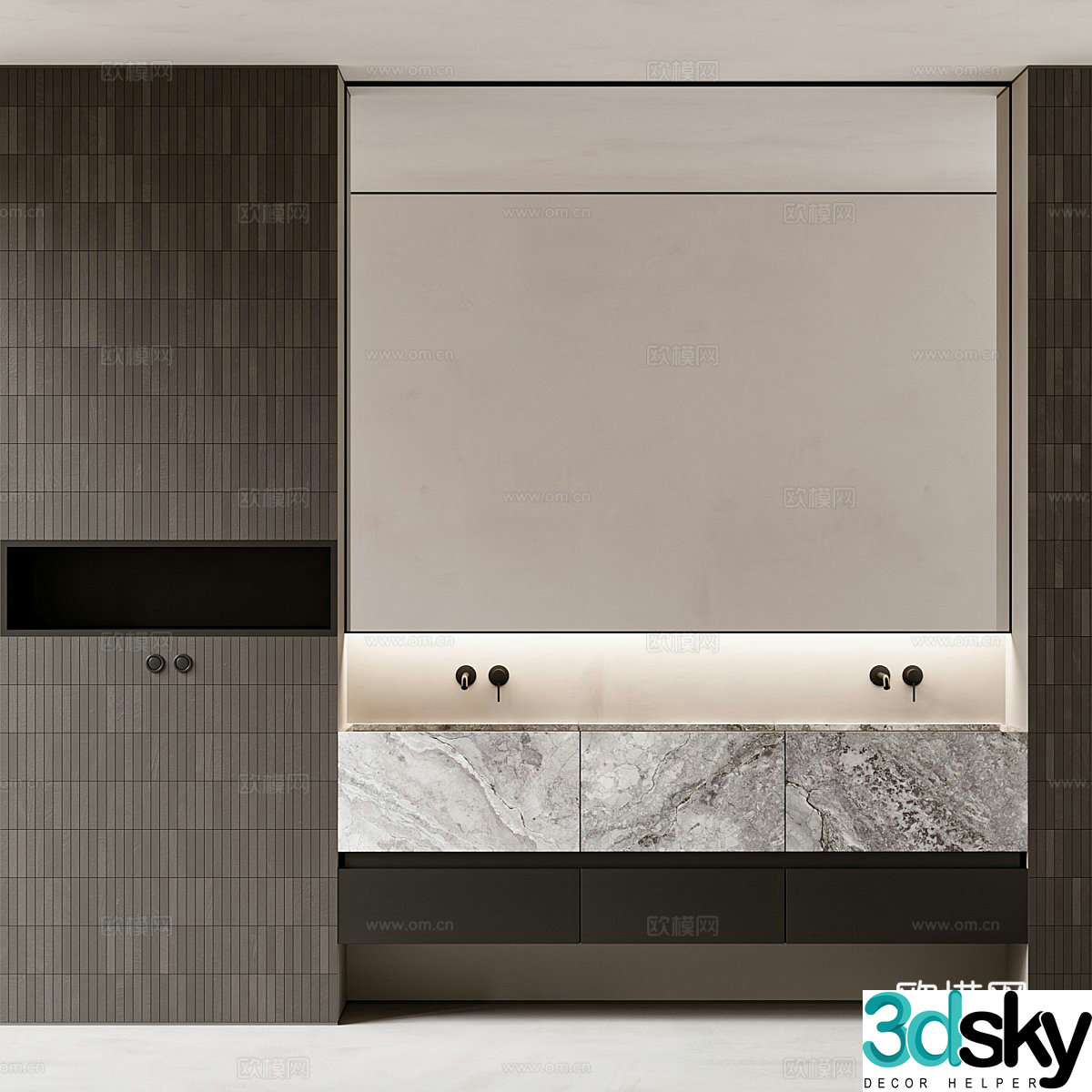 Bathroom cabinet 3d model