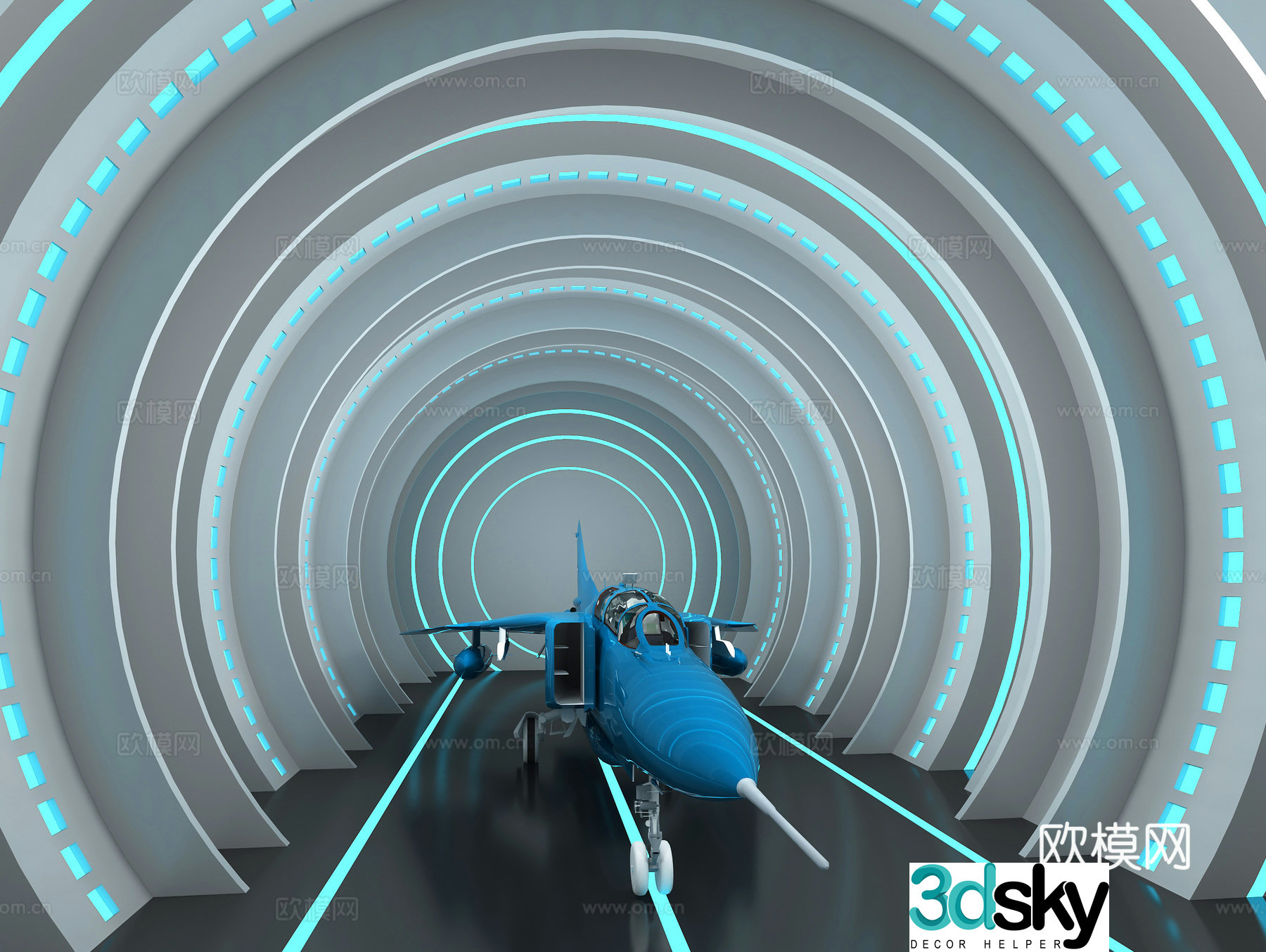 Modern Air Show 3D Model
