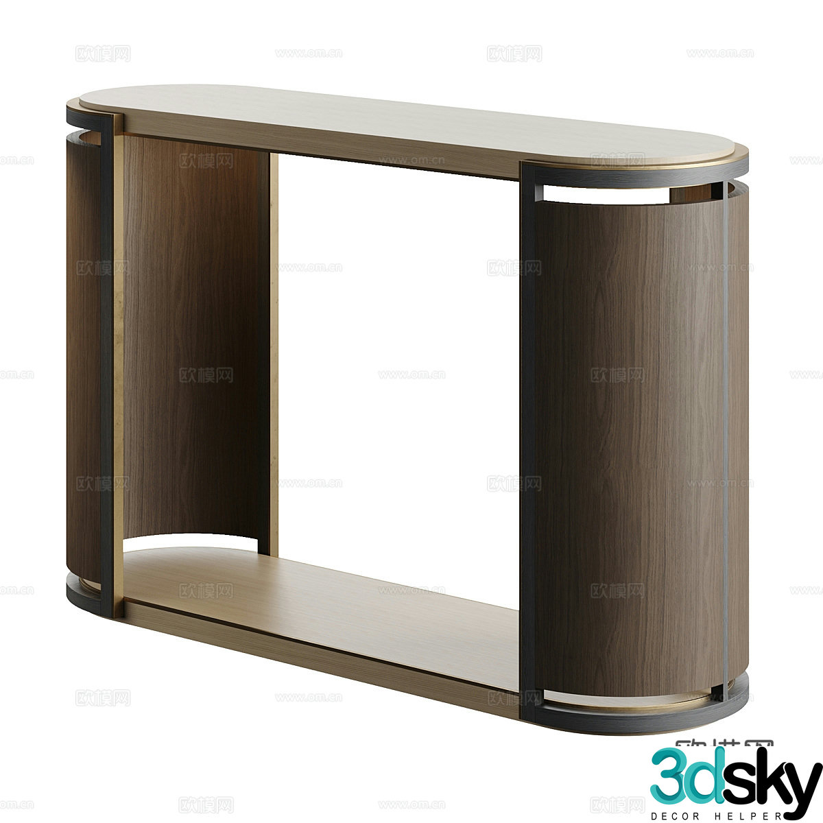 Modern end viewing platform 3D model