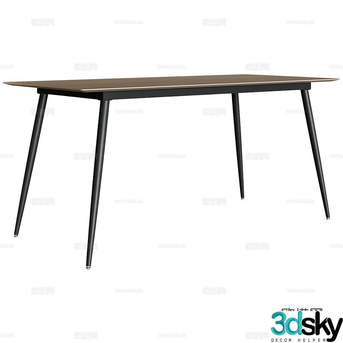 Modern ASTLEY Dining Table 3D Model