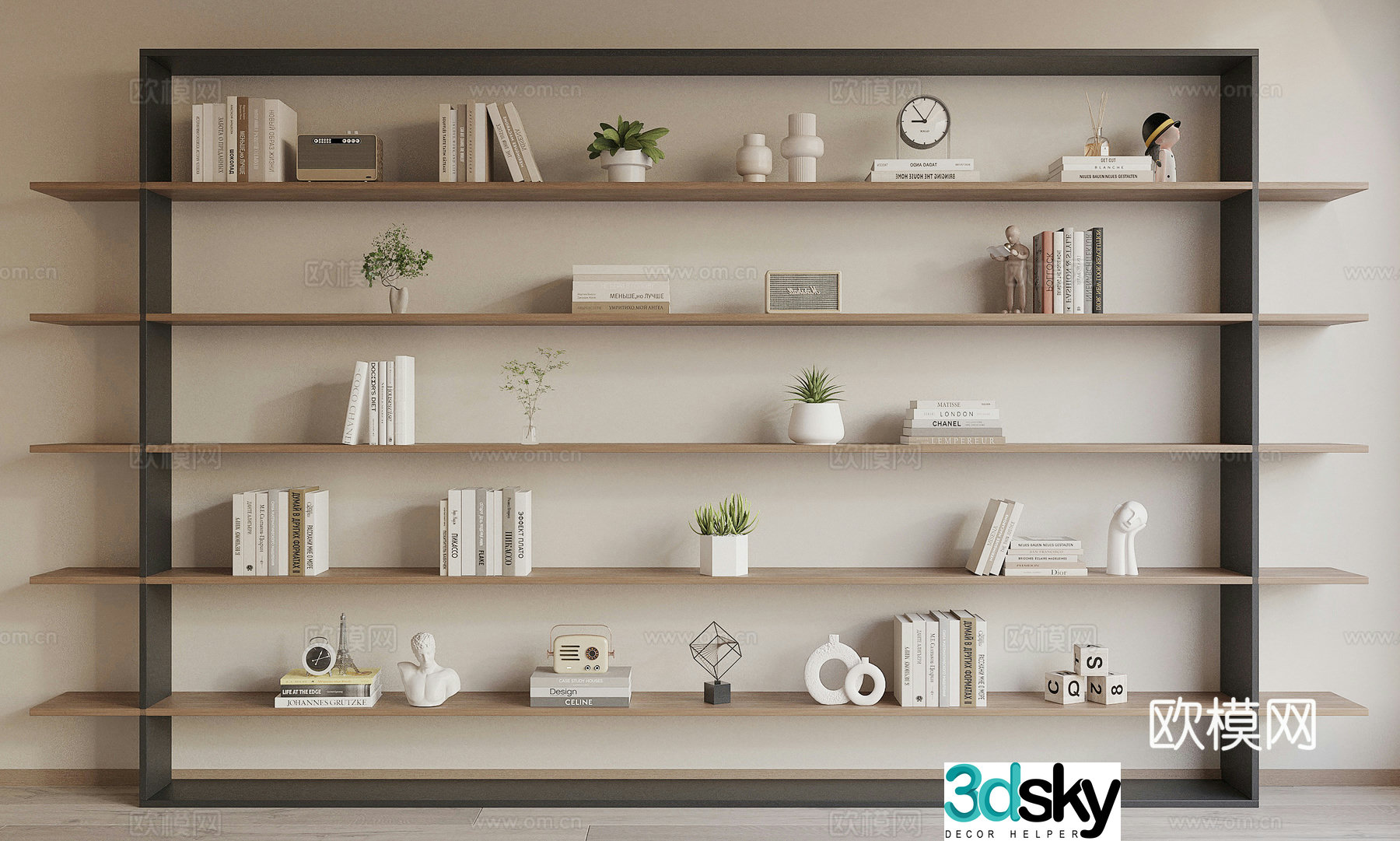 Modern shelf 3D model