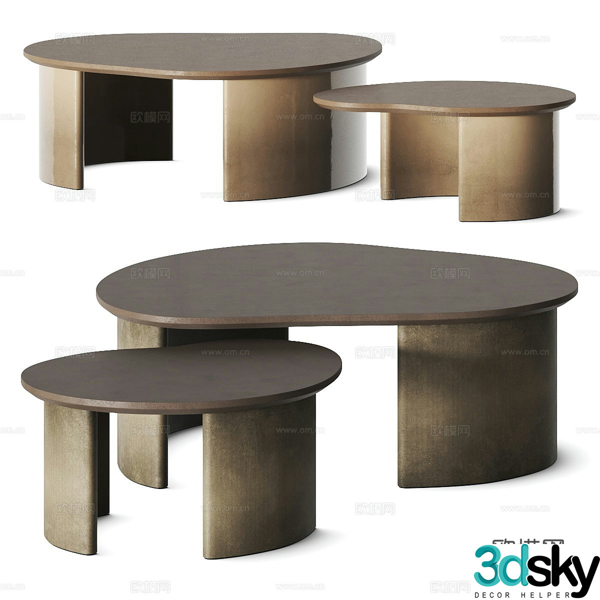 New Chinese style Wasabi coffee table 3D model