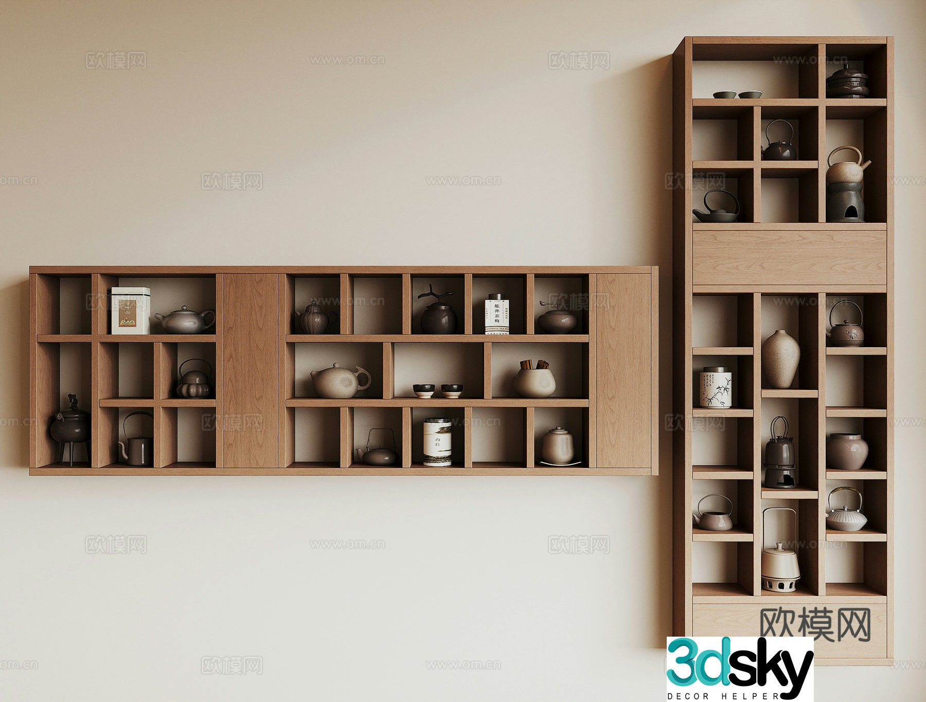 New Chinese tea cabinet 3D model