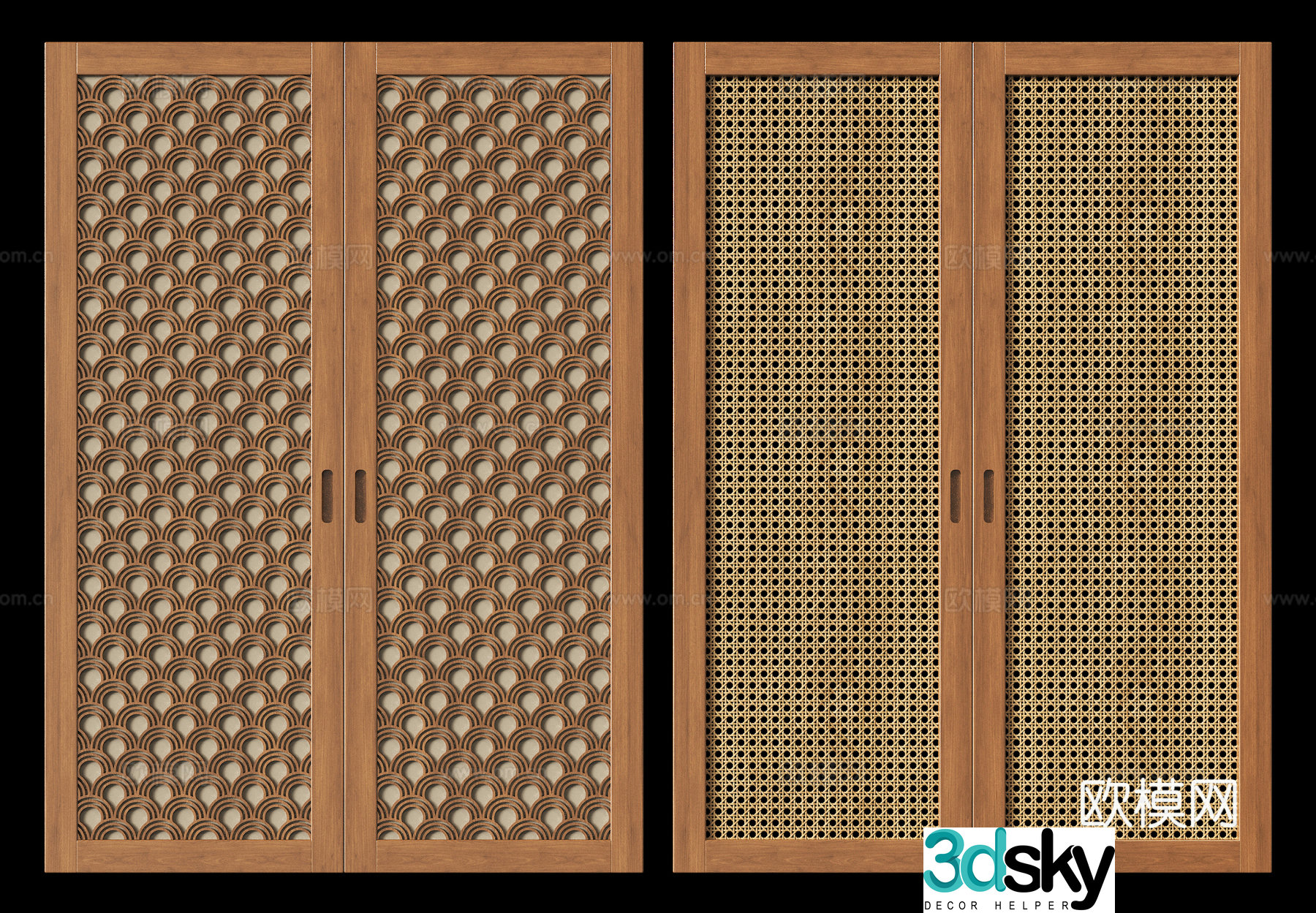 Wasabi feng hood door 3D model
