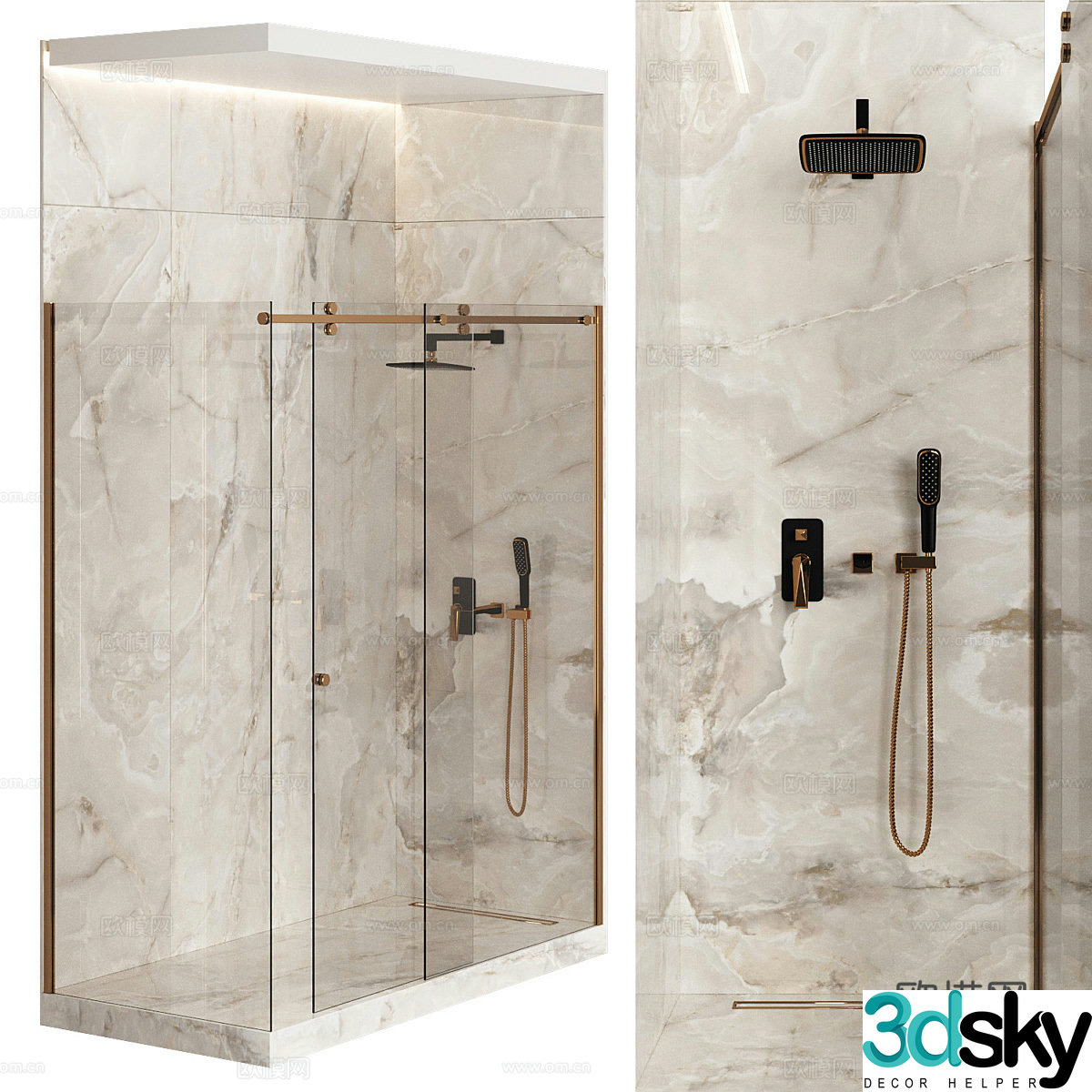 Shower room 3d model