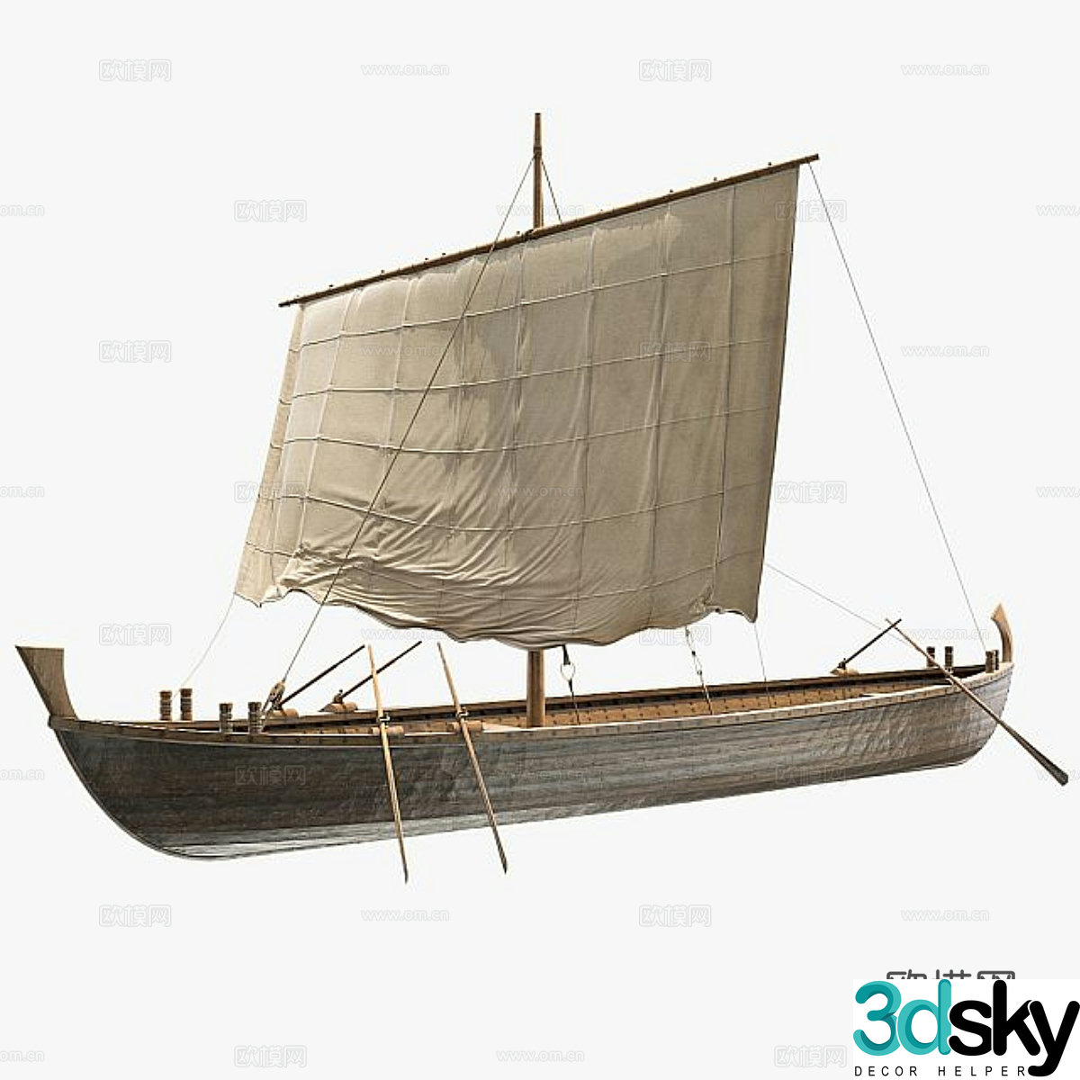 Liburne Minerva ship 3d model